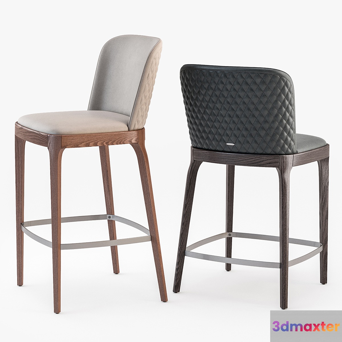 Cattelan italia magda couture stool set2 3D Max
