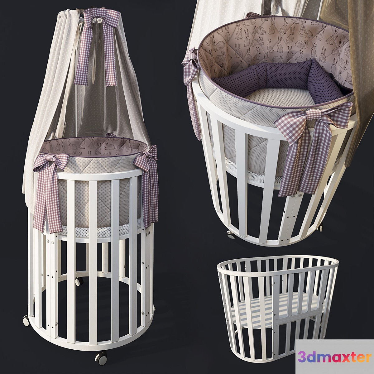 Round bed _ transformer cradle 