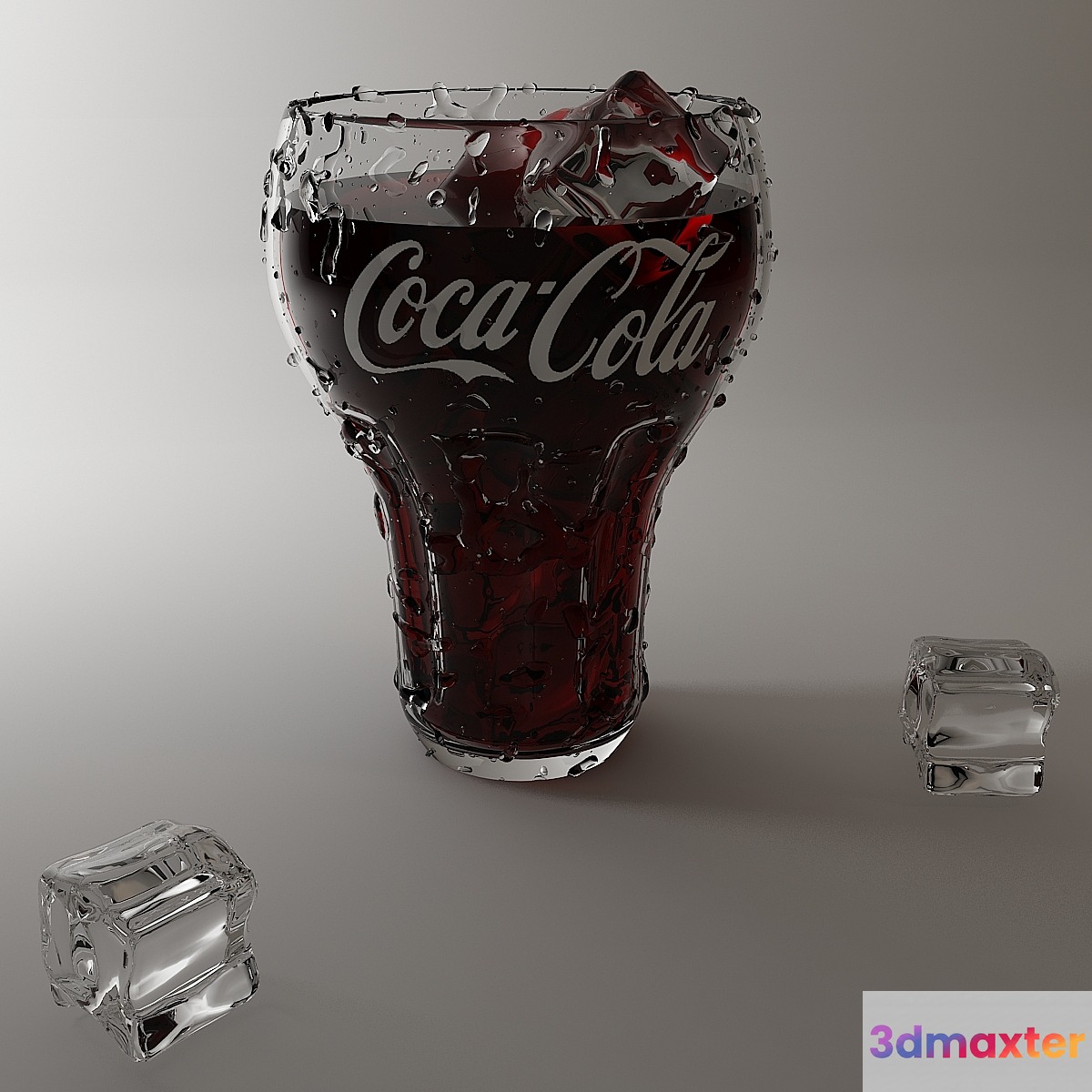 coca cola 3D Max