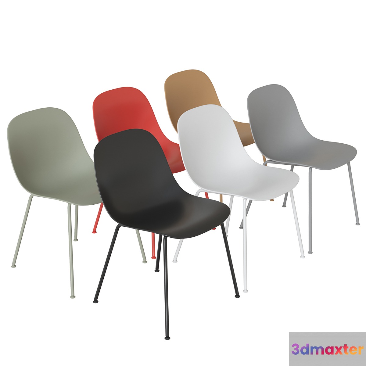 Fiber Side Chair 3D Max