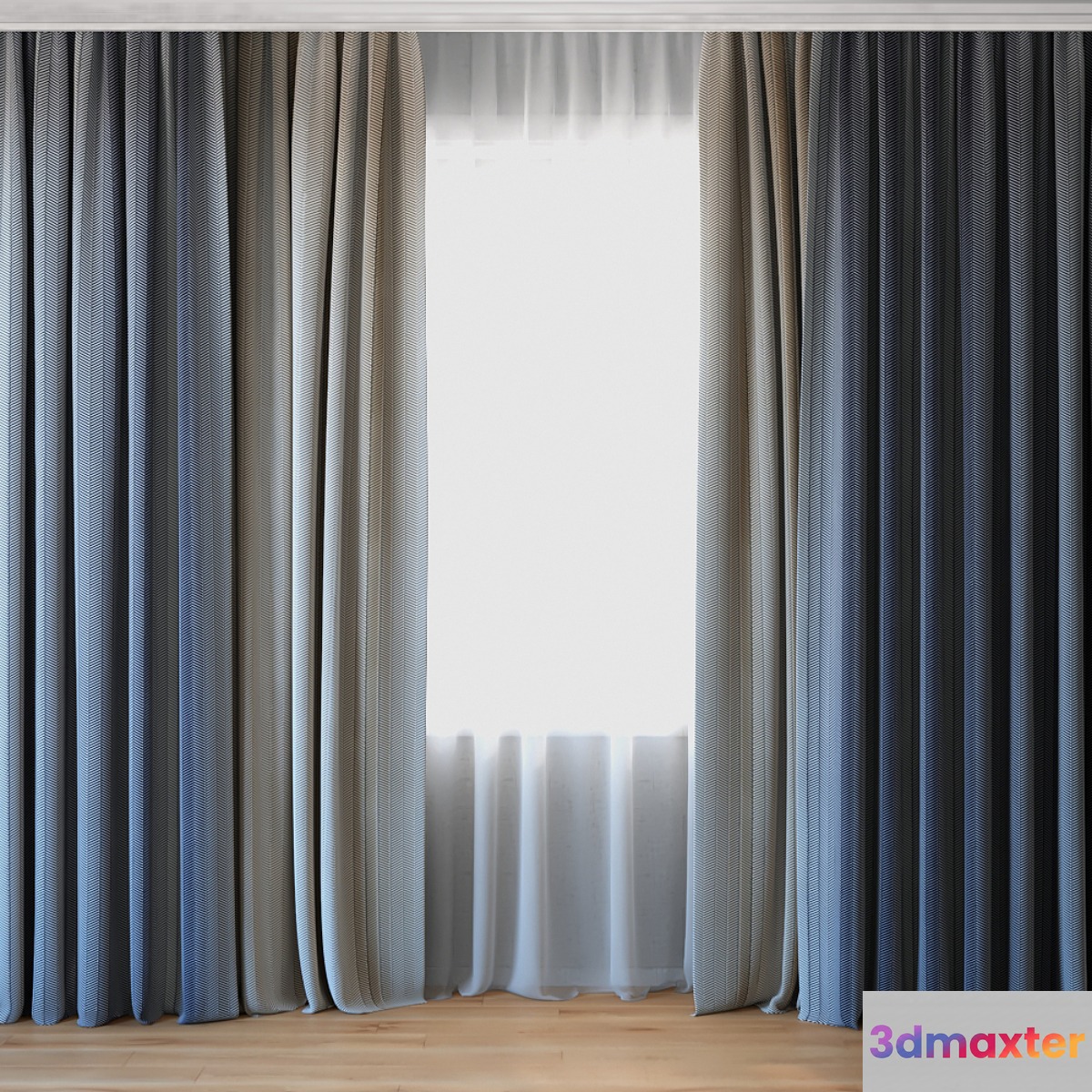 Curtains 07 | Canvas curtains and tulle