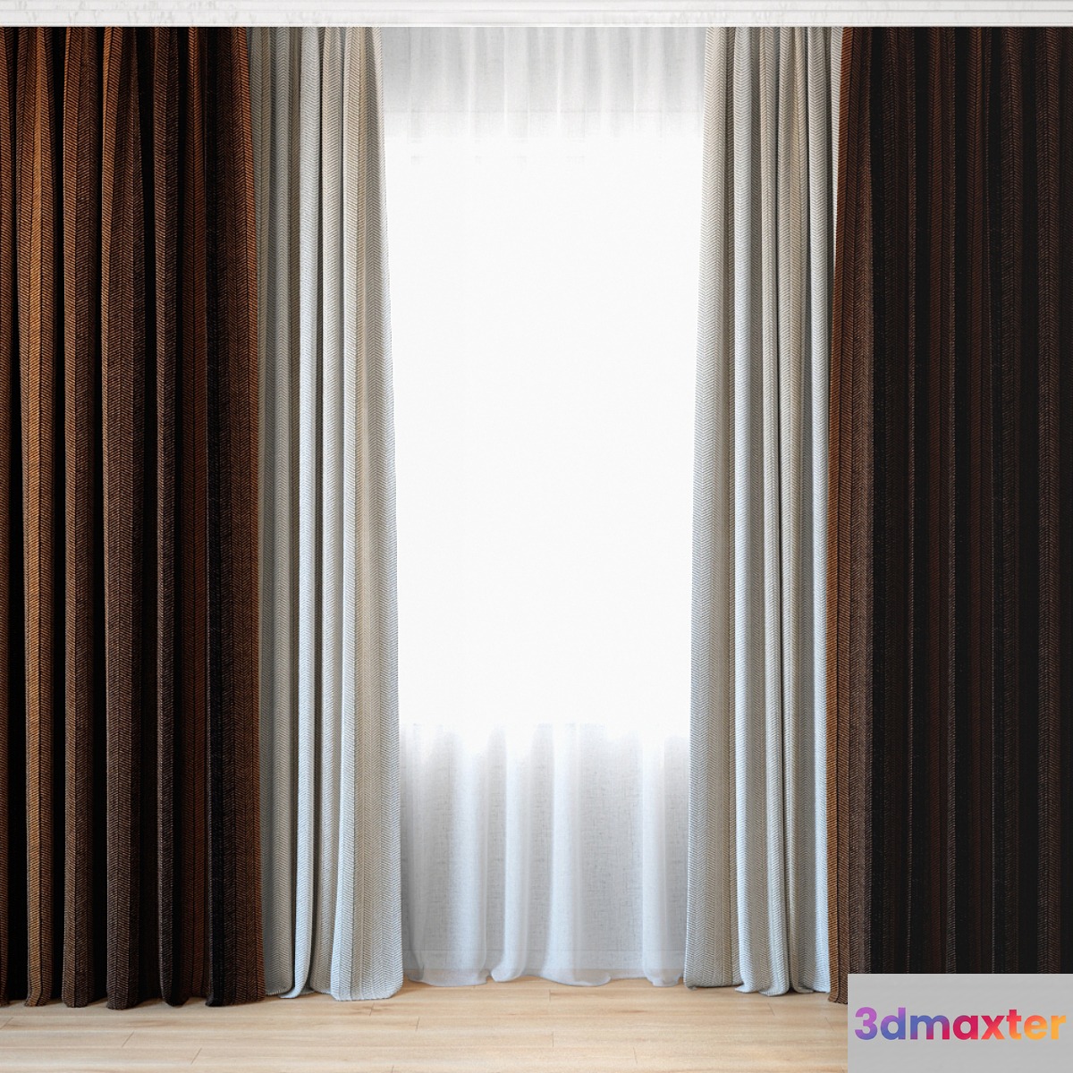 Curtains 09 | Canvas curtains and tulle