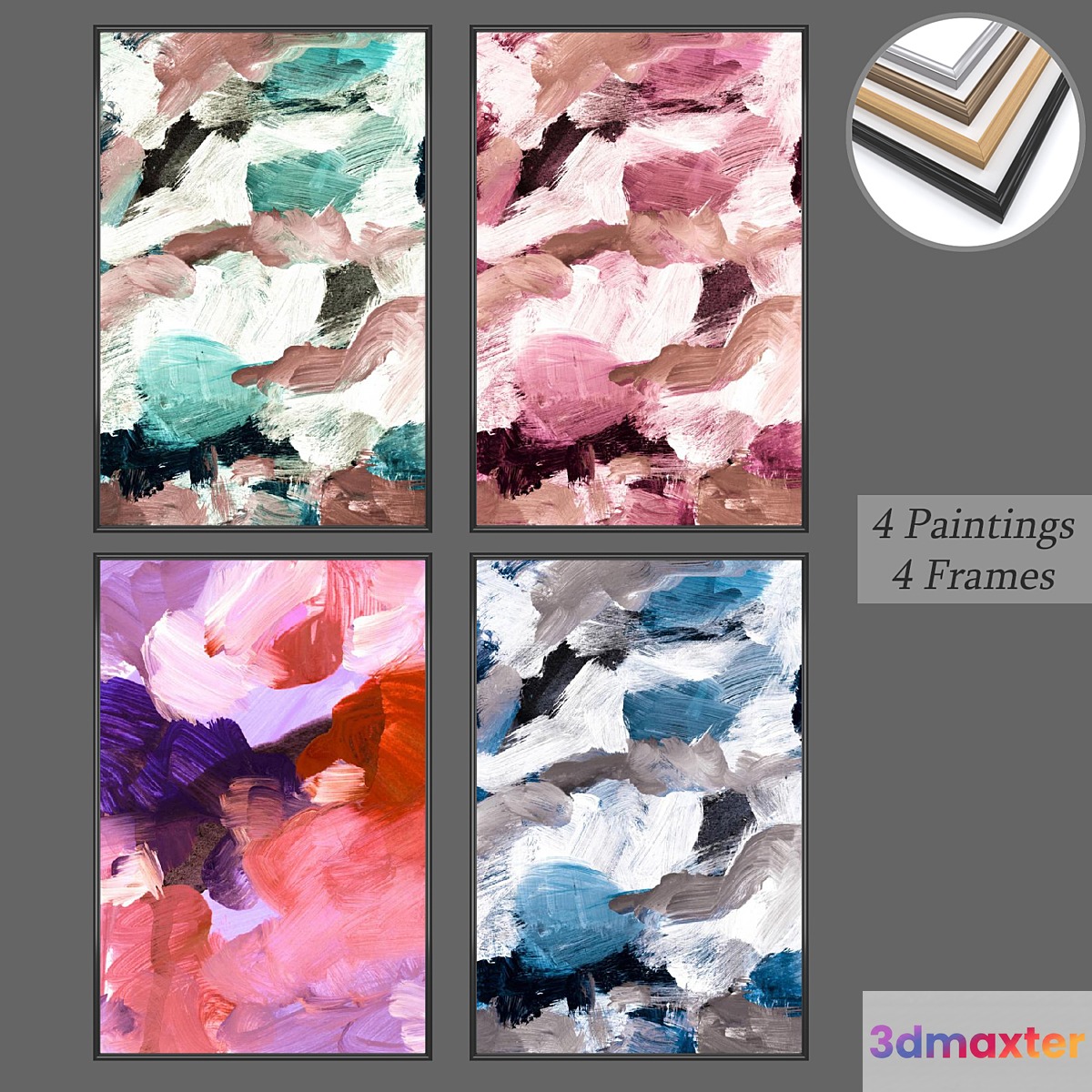 Set from wall paintings No 592 3D Max