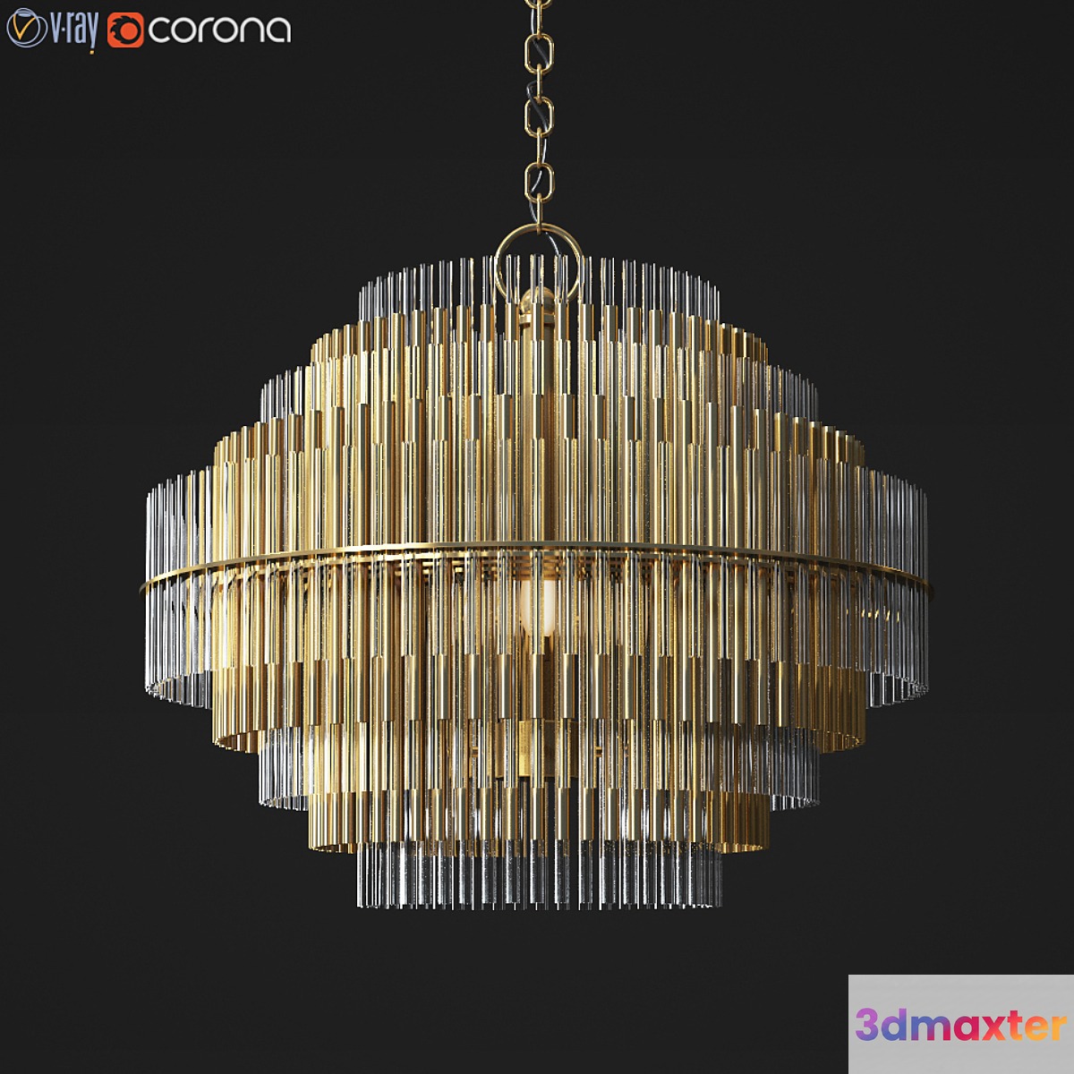 Emile Chandelier Restorationhardware 3D Max