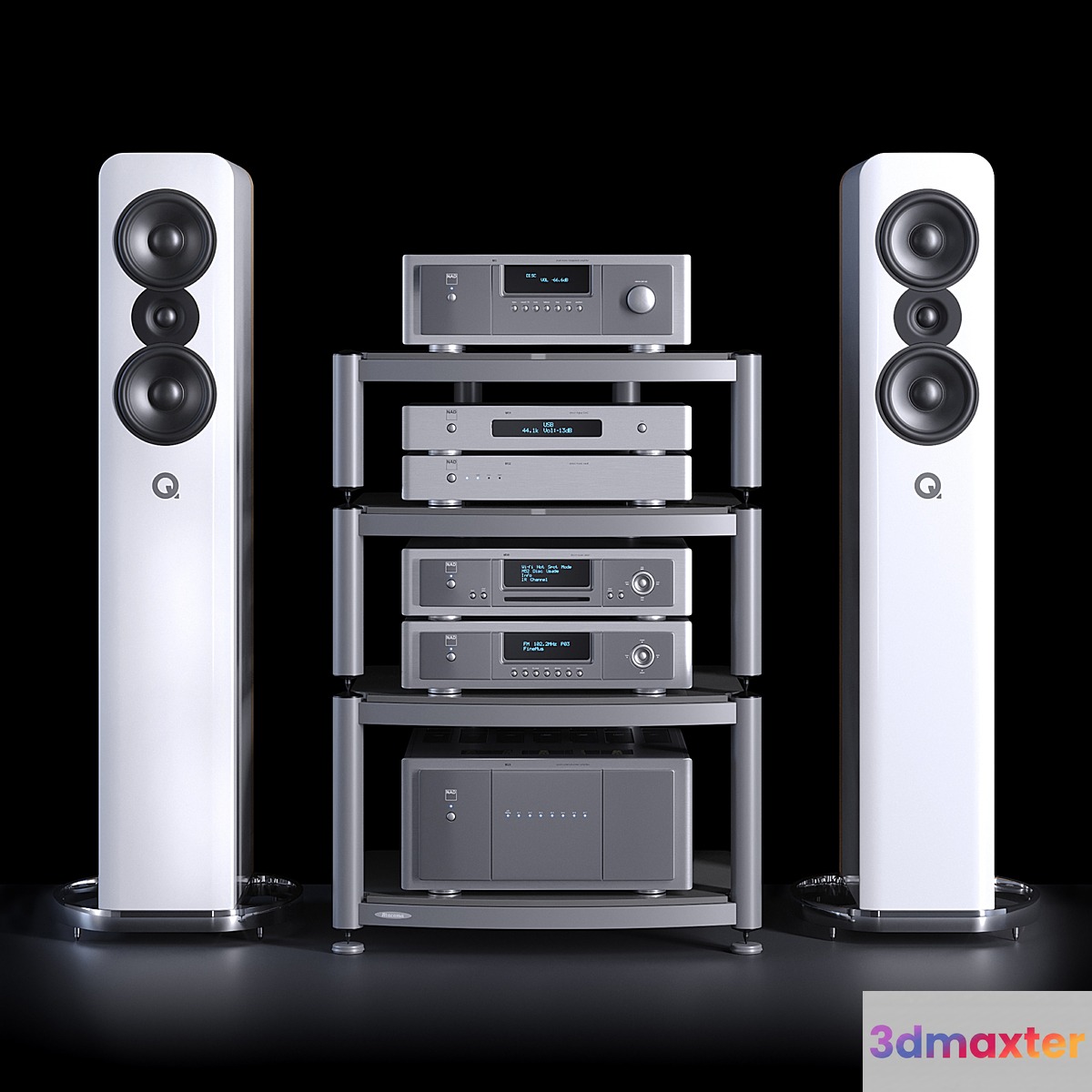 Hi-fi kit NAD and Q acoustics 3D Max