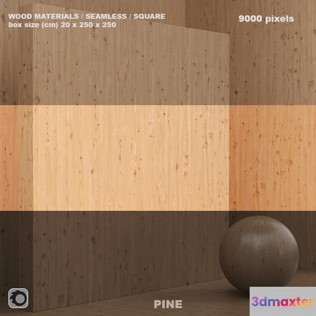 Material wood _ pine solid (seamless) - set 48