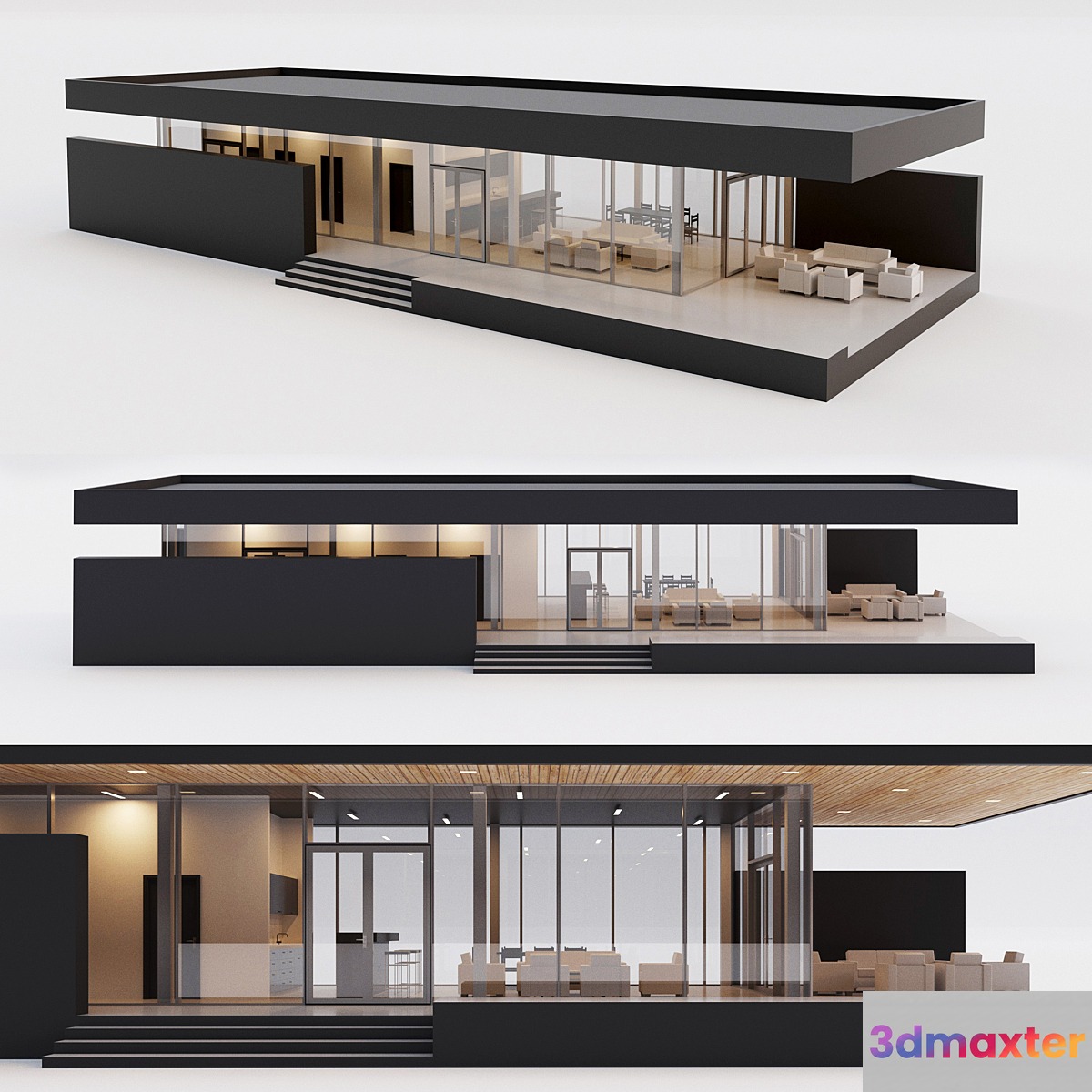 House. Villa. one 3D Max