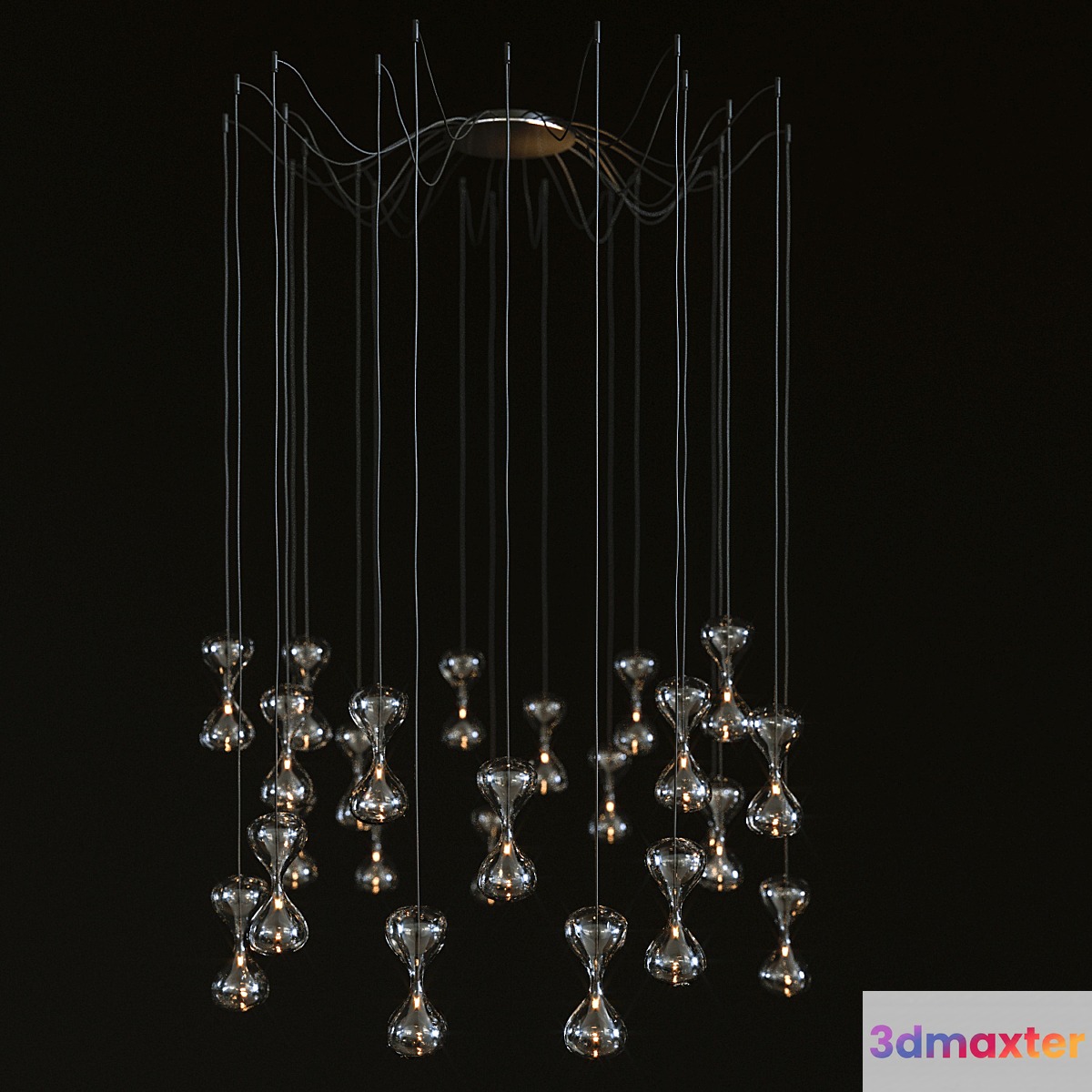 Cattelan italia Sablier 24 and 16 drops 3D Max