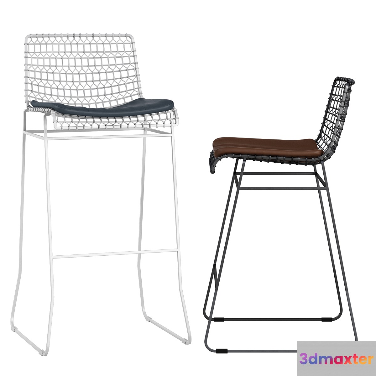 Crate and Barrel Tig barstool 3D Max