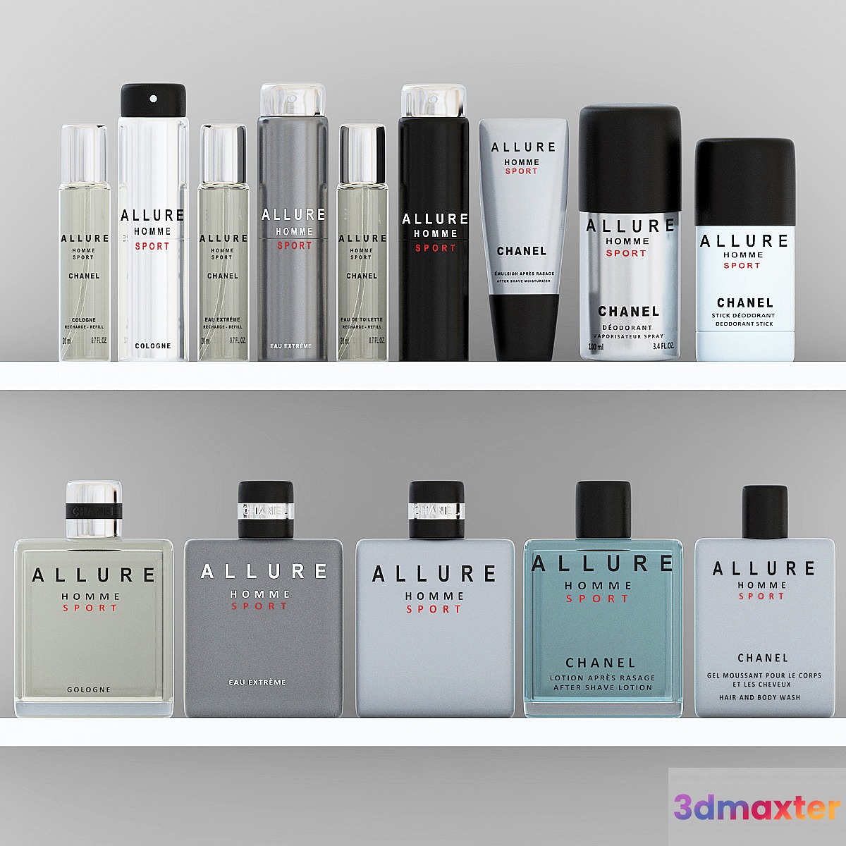 Allure Homme Sport Set 3D Max