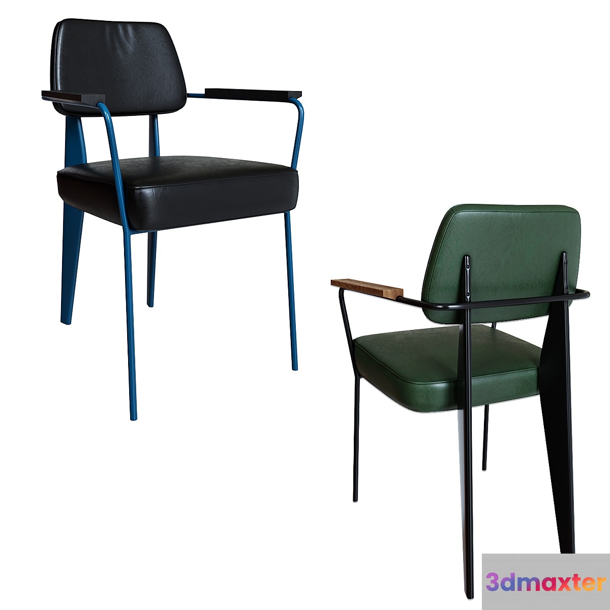 Kolten Metal Arm Chair 3D Max