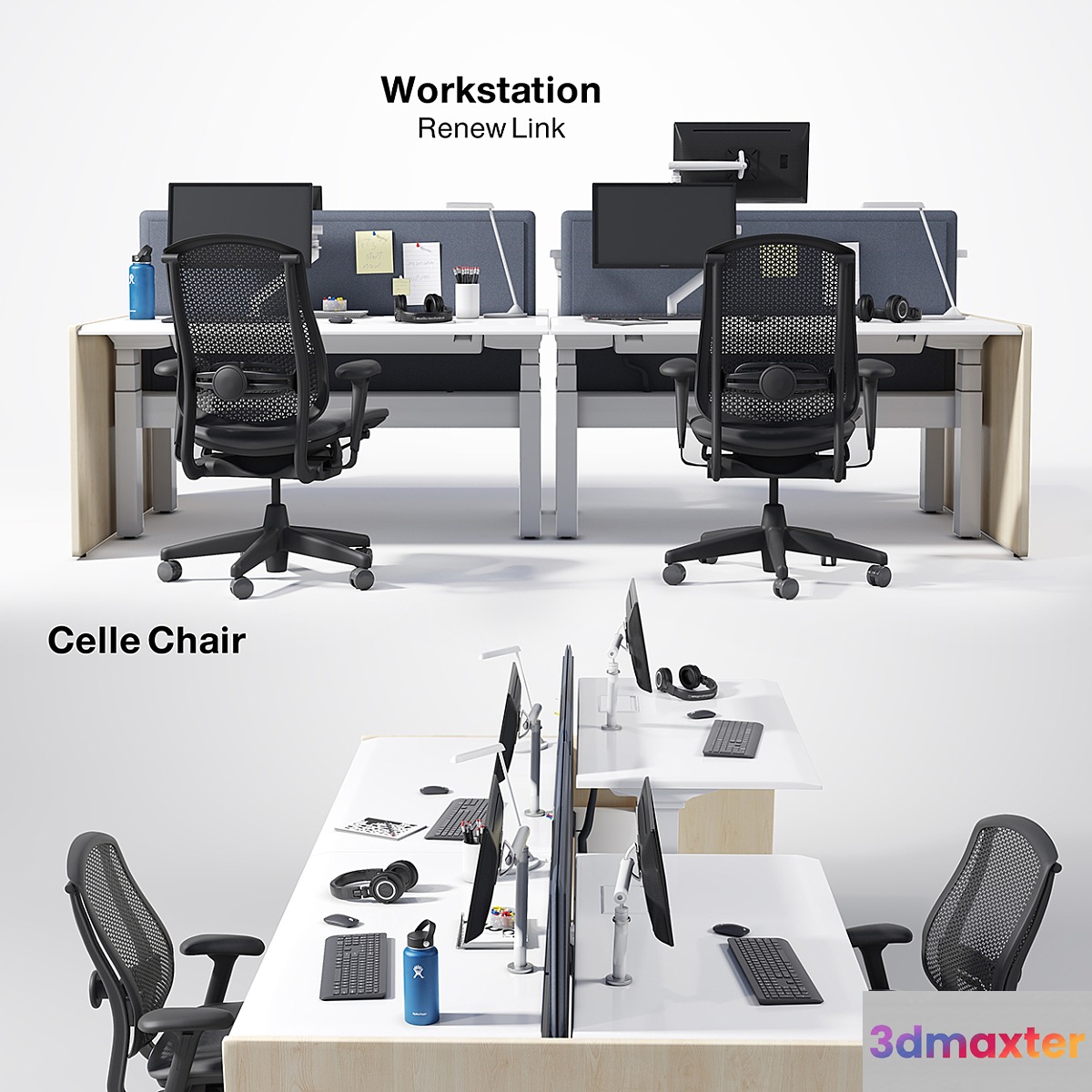 Renew Link Workstation & Celle chair