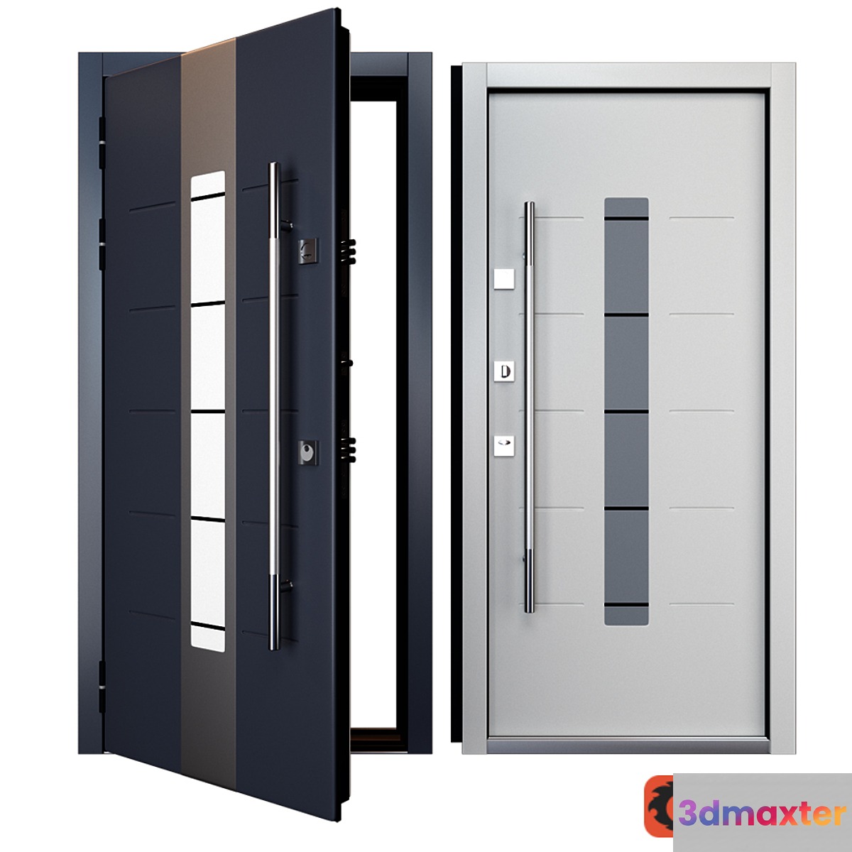 Entrance metal door Inox S-1 (Your Frame)
