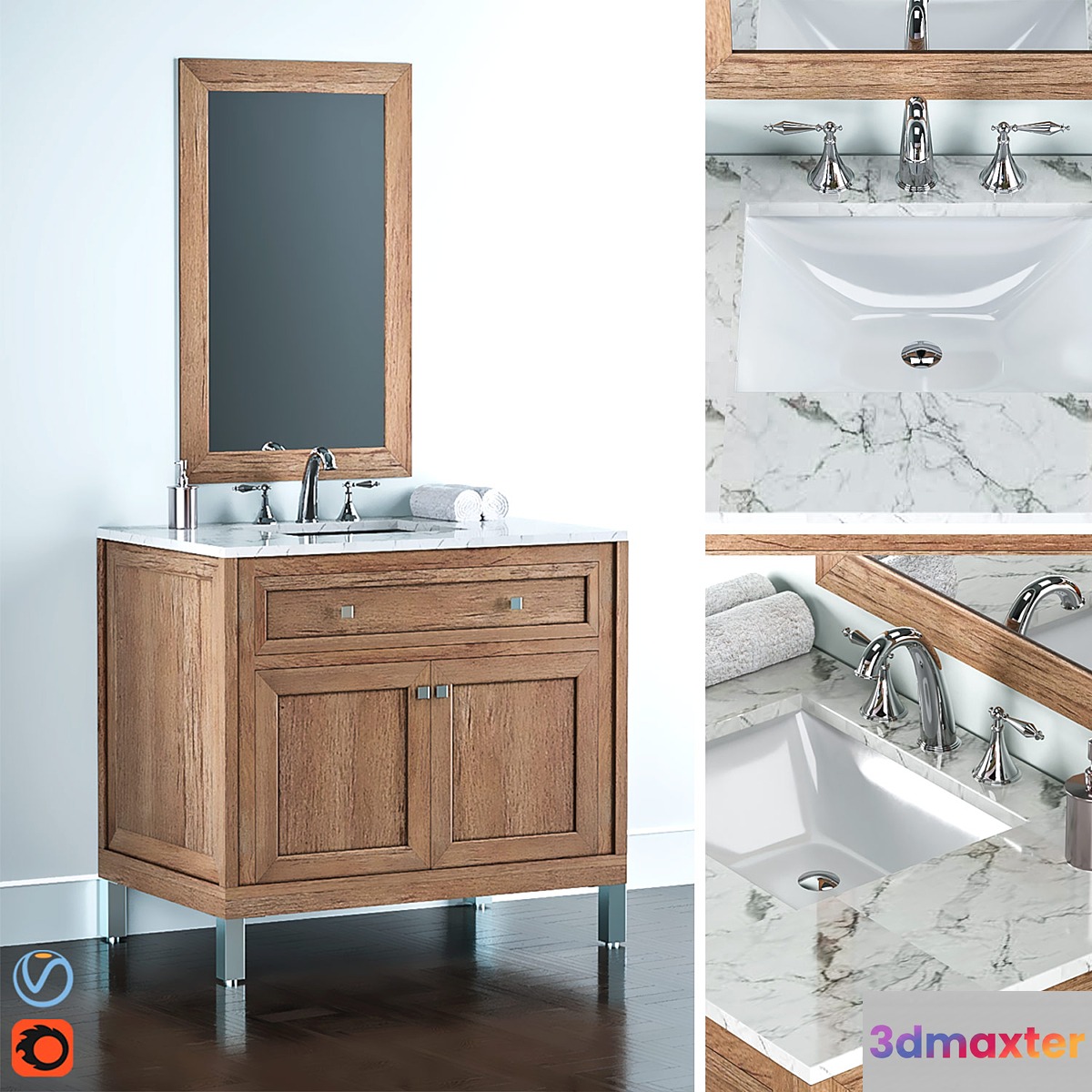 Chicago Series - Vanity Diagram 3D Max