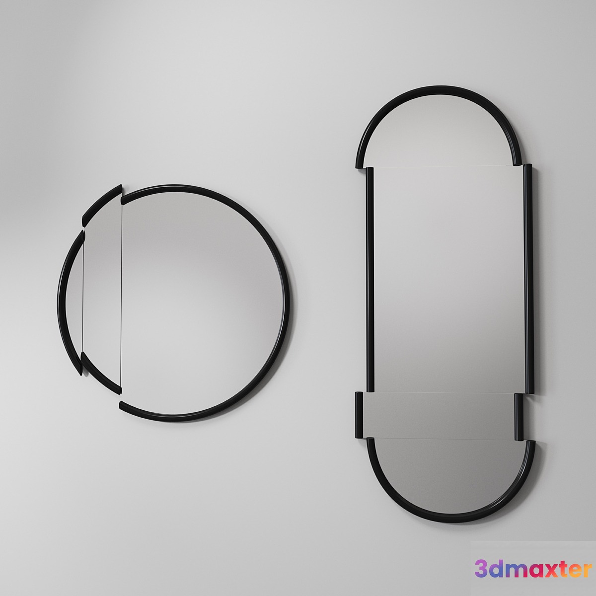 Split Mirrors Lee Broom 3D Max