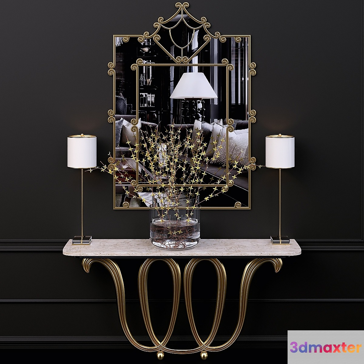 Global Views Byron Brown Entertainment Console