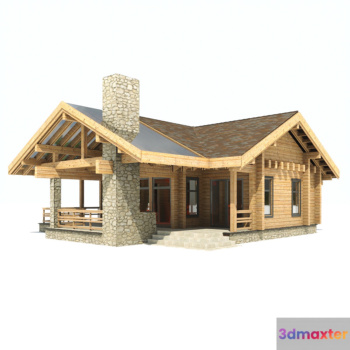 eco cottage 3D Max