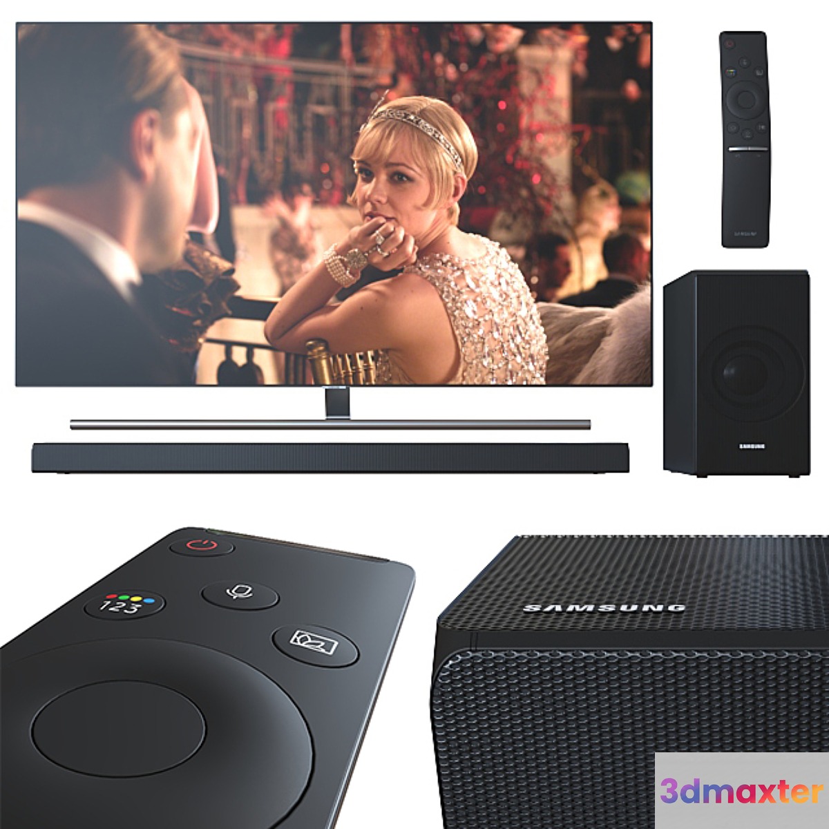 TV 55 'and Samsung soundbar.