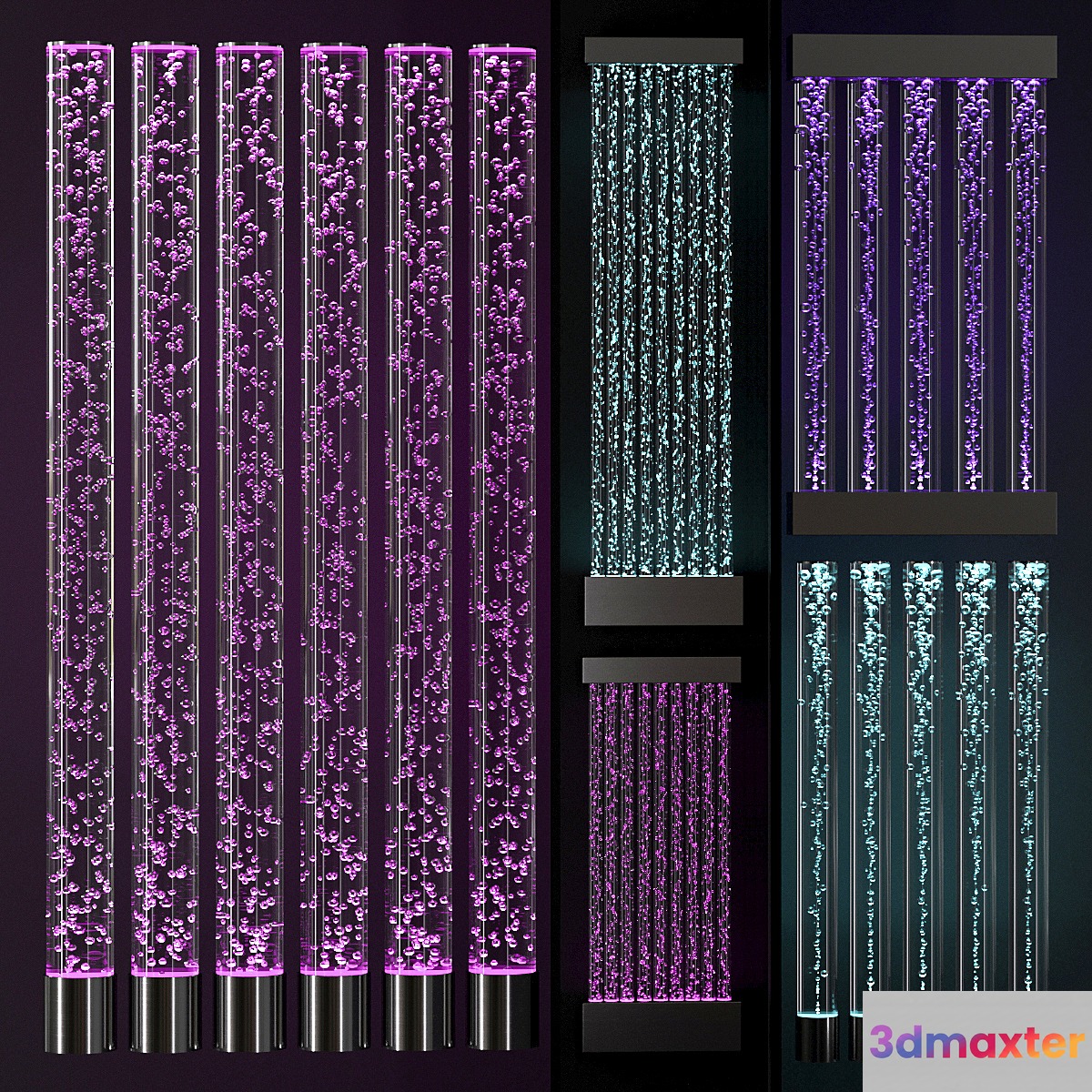 Bubble columns and colonnades 2 3D Max
