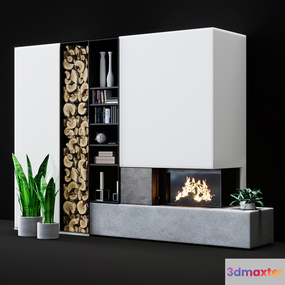 Modern fireplace