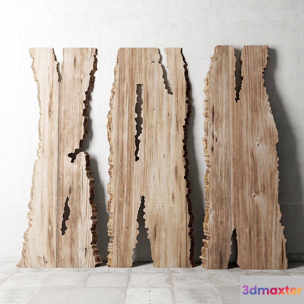 Wood slab _ Wooden slab 3D Max