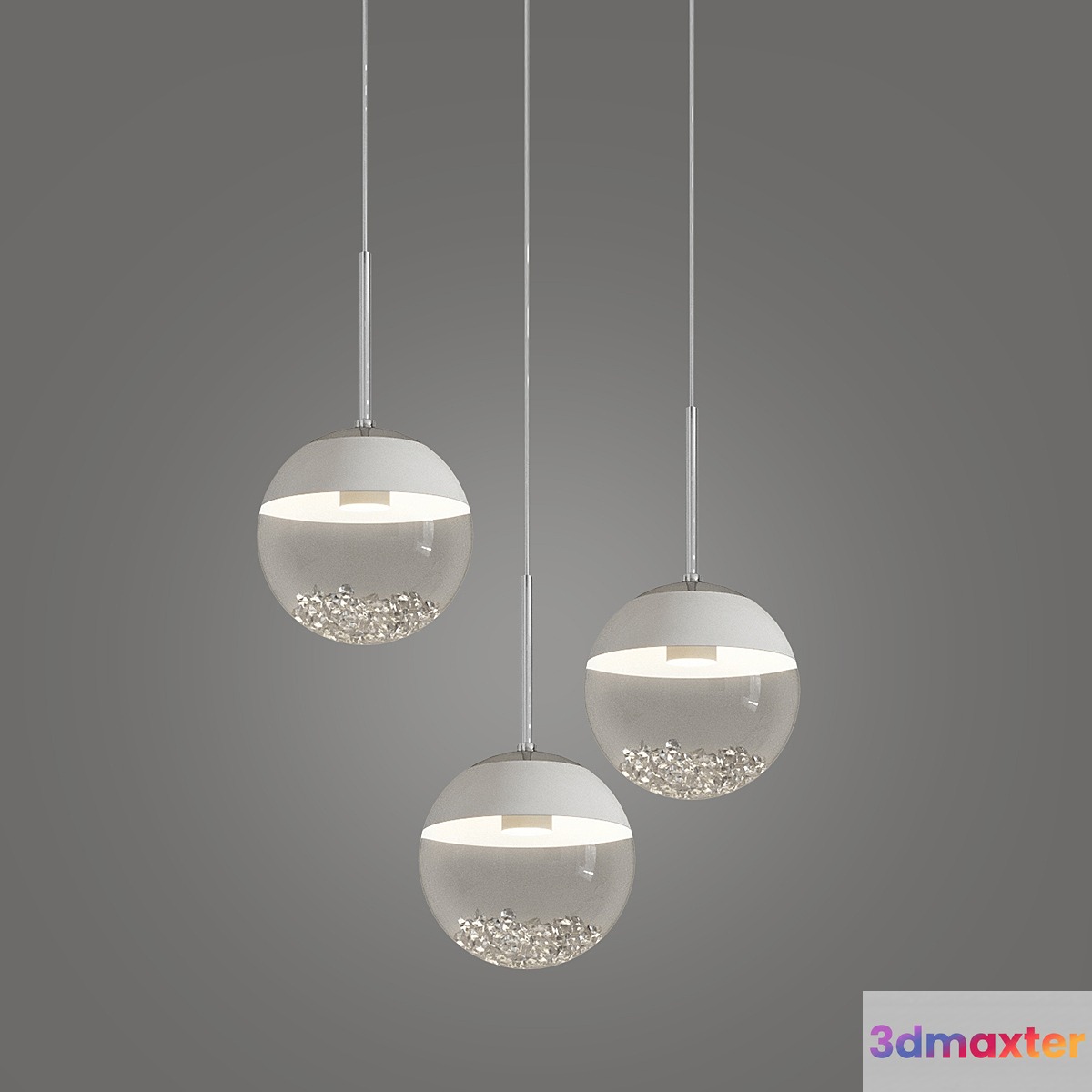 Montefio 3 led linear suspension by eglo 3D Max