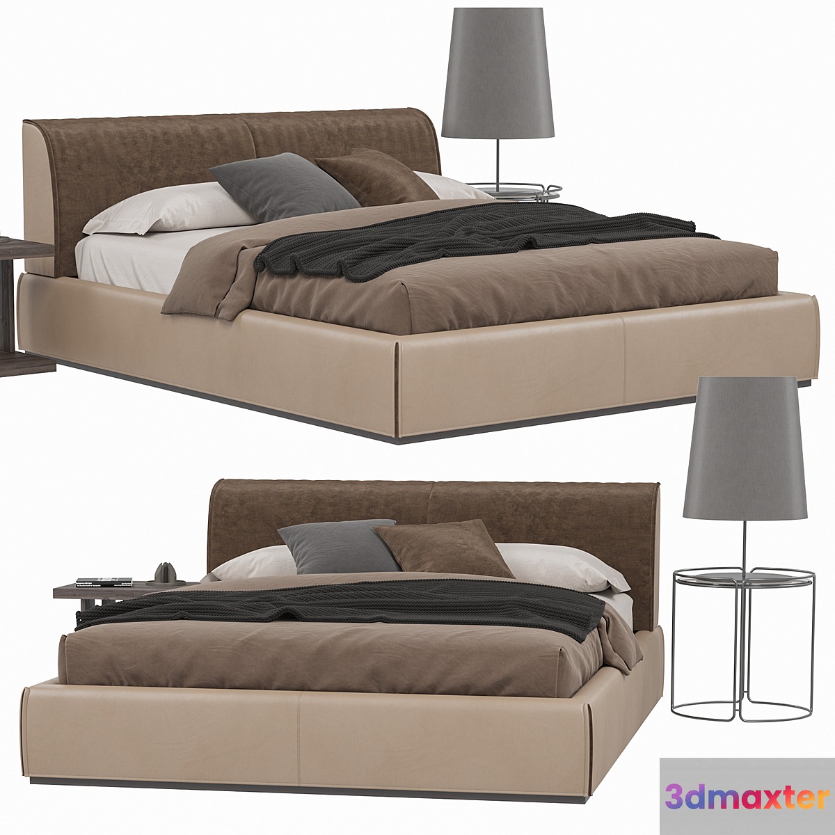 Bed Ditre Italia MONOLITH 3D Max