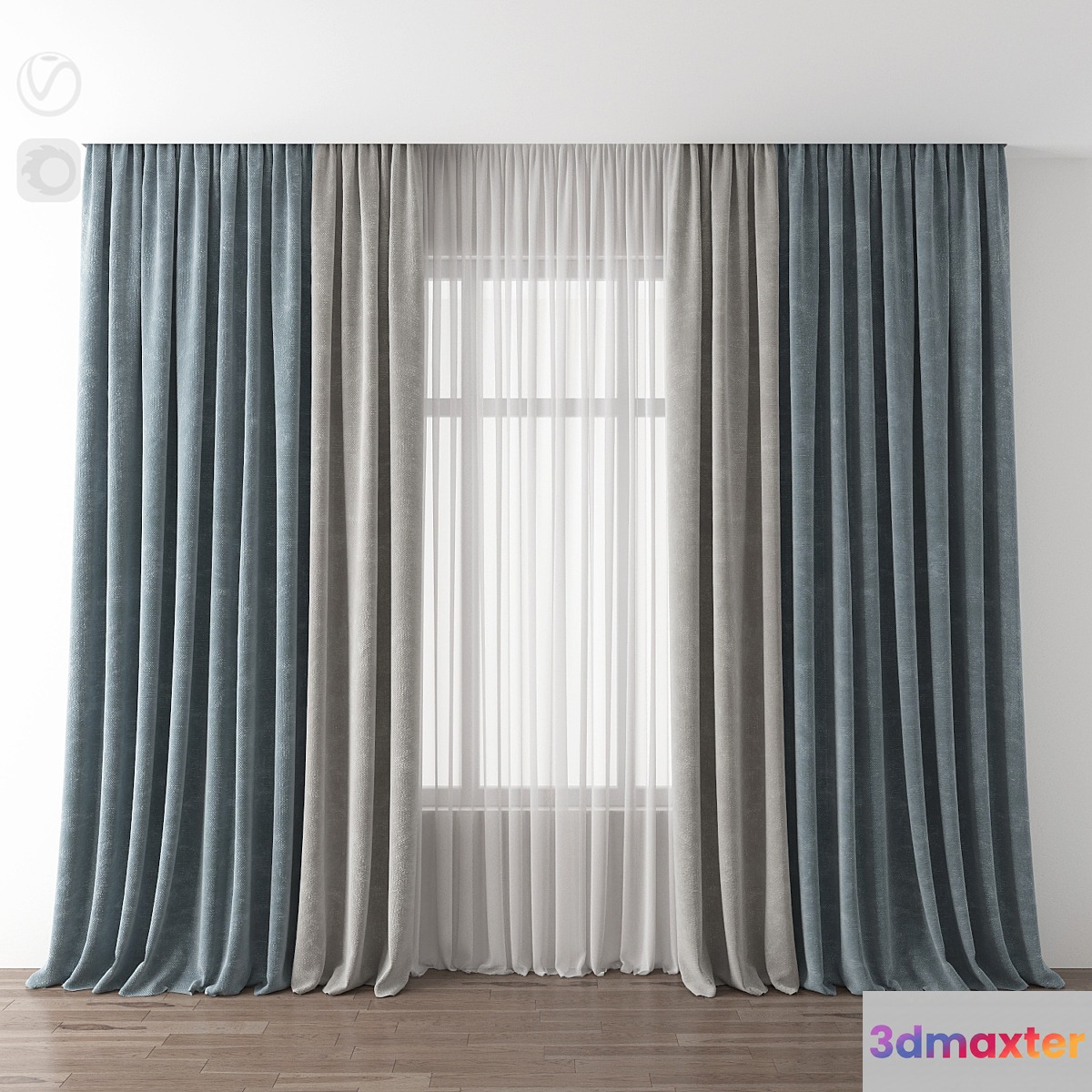Curtain 3D Max
