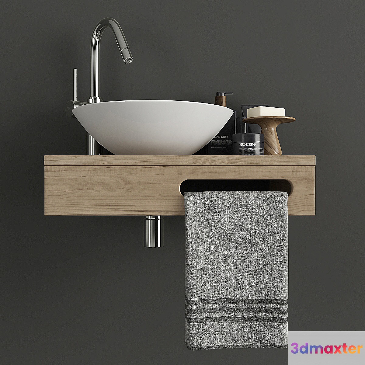 Furniture and decor for the bathroom 3D Max