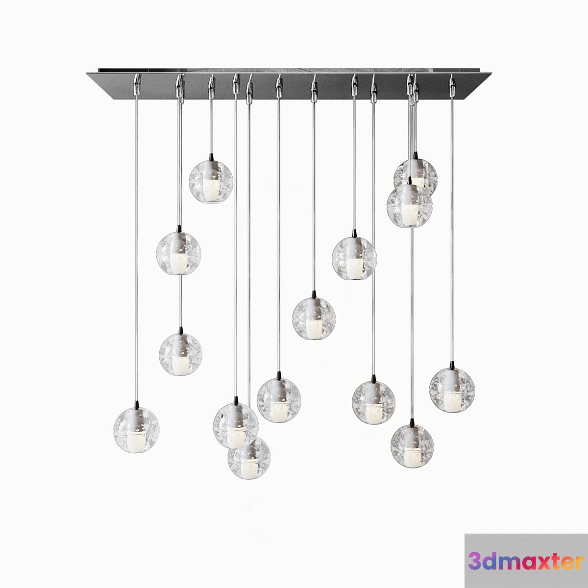 bocci led crystal glass ball 14 designed by omer arbel in 2005