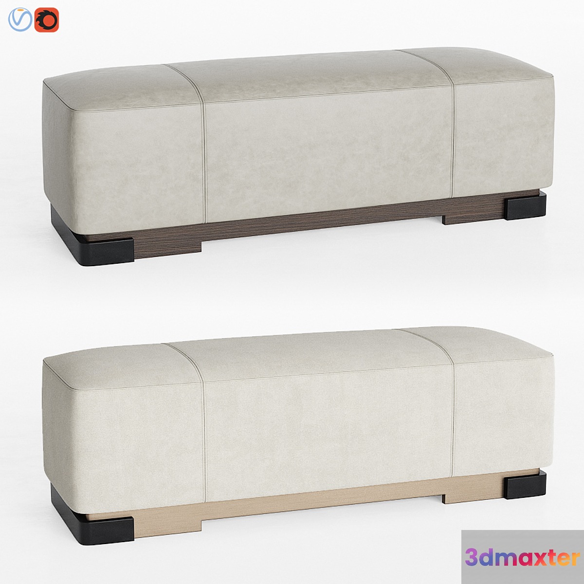 Star Ottoman Kara Mann Bakerfurniture 3D Max