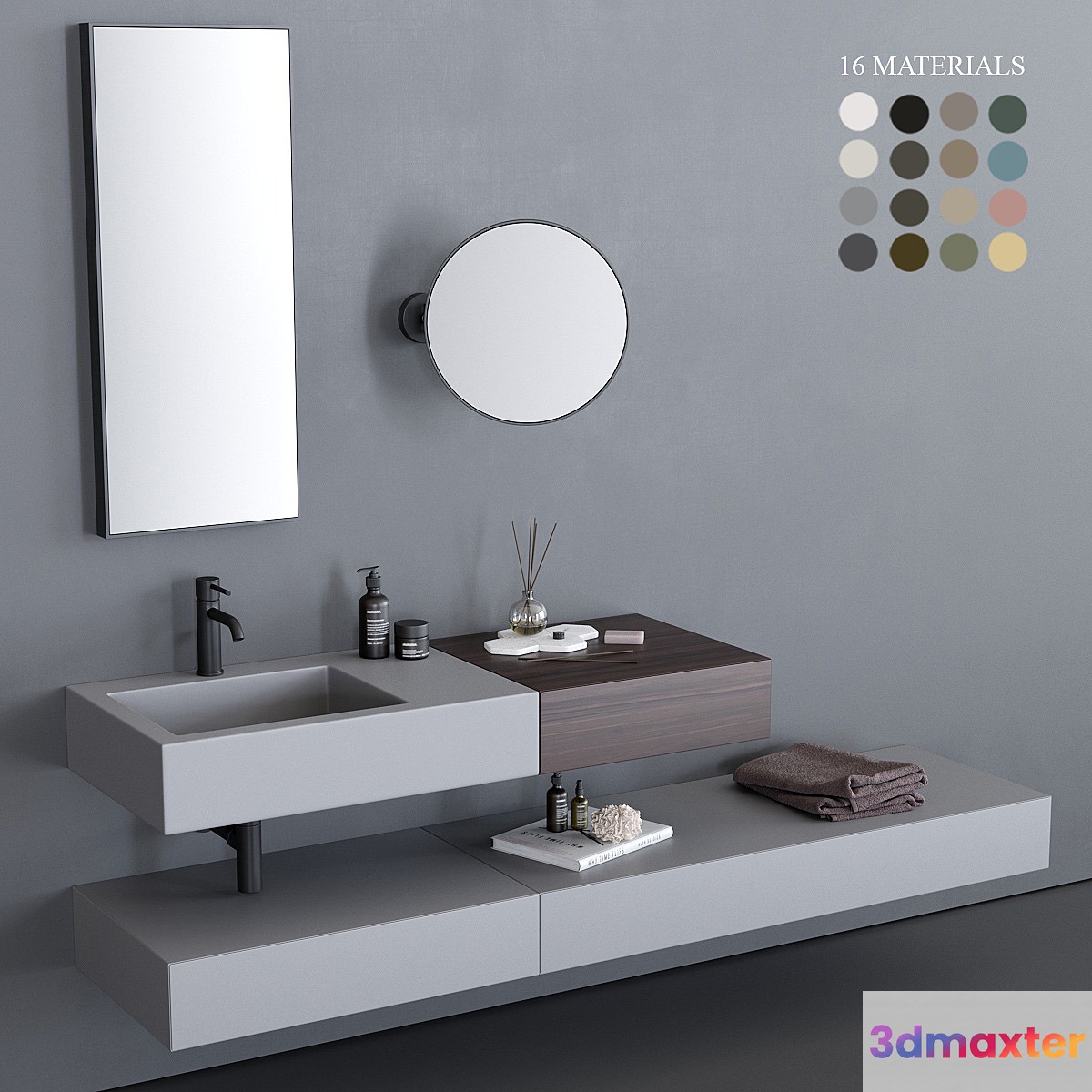 Ceramica Cielo Modulo Washbasin 3D Max