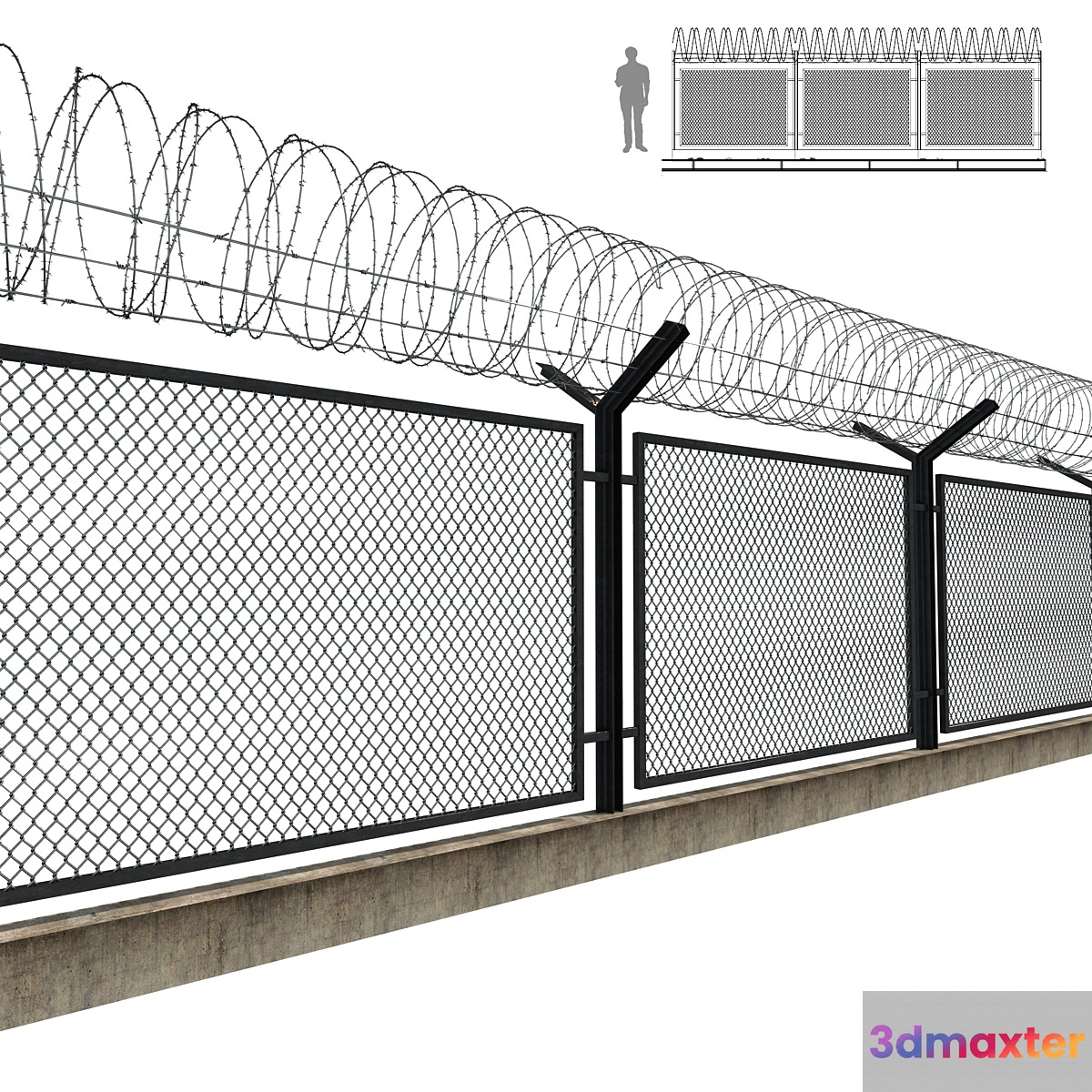 Barbed wire fence - No.2