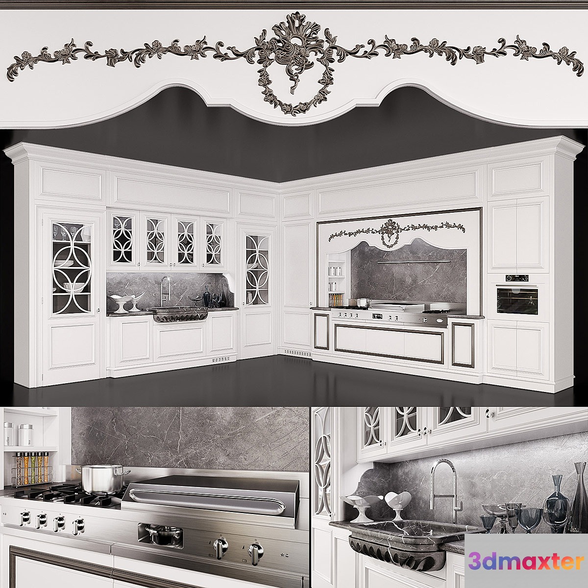 Lottocento Floral 3D Max