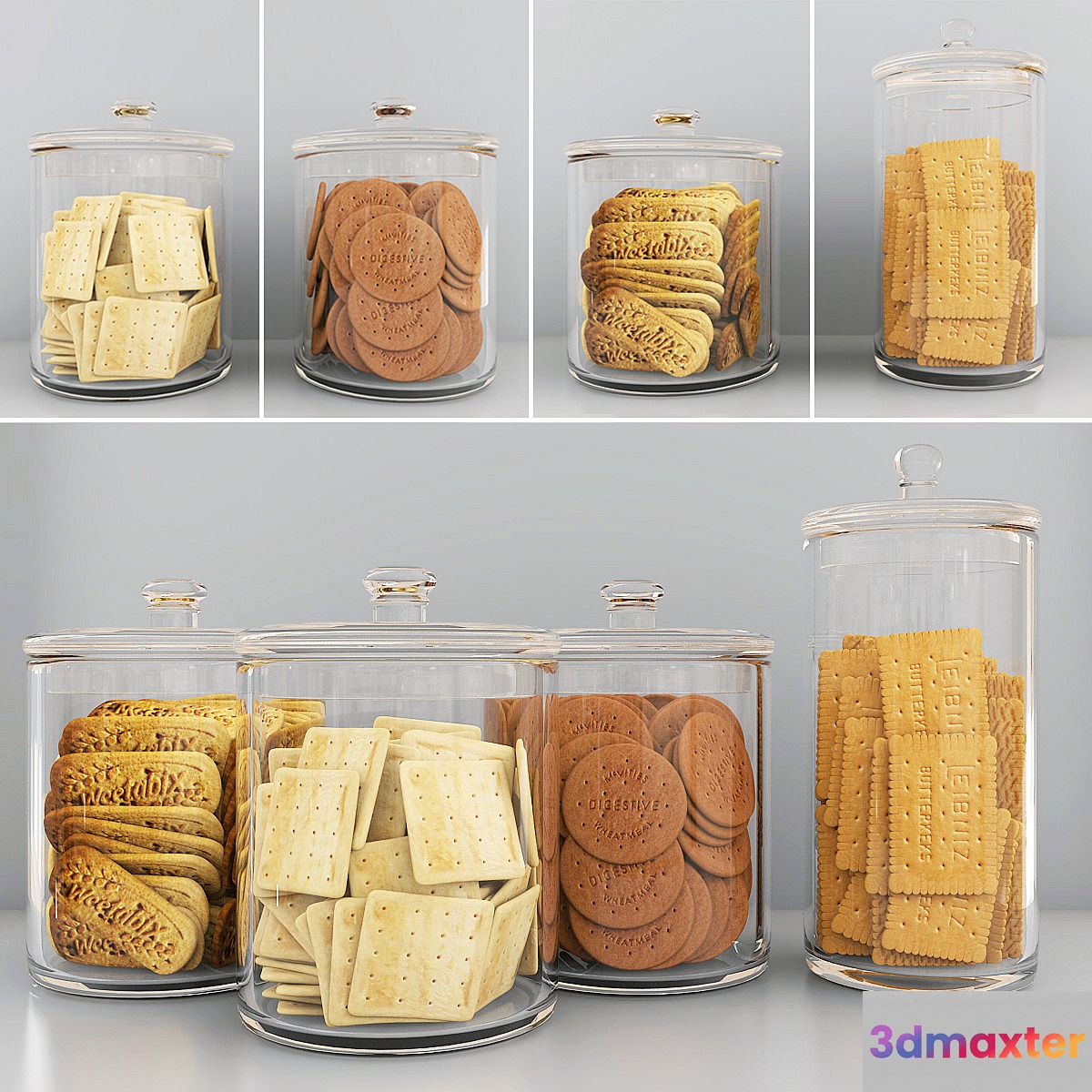 Cookie jars 2 3D Max