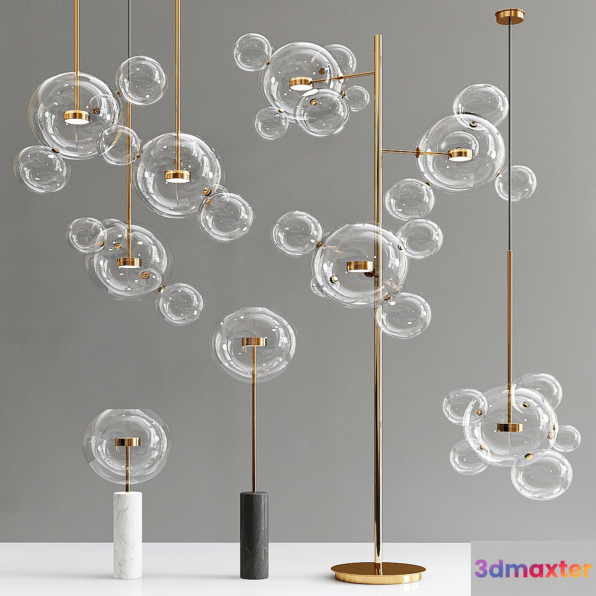 Giopato & Coombes Bolle Collection - 5 types 3D Max