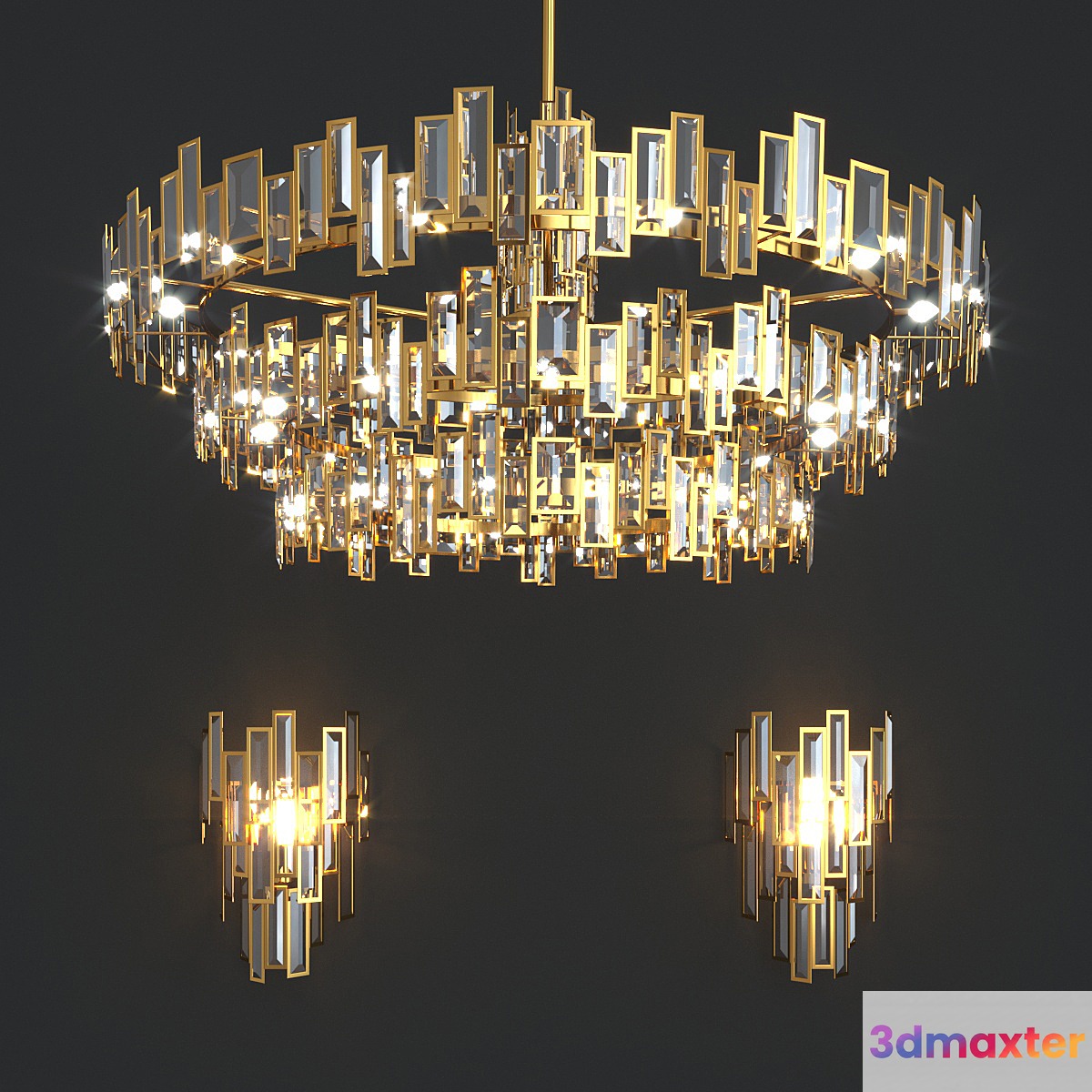Twenty One Light Island in Luxor Gold 3D Max