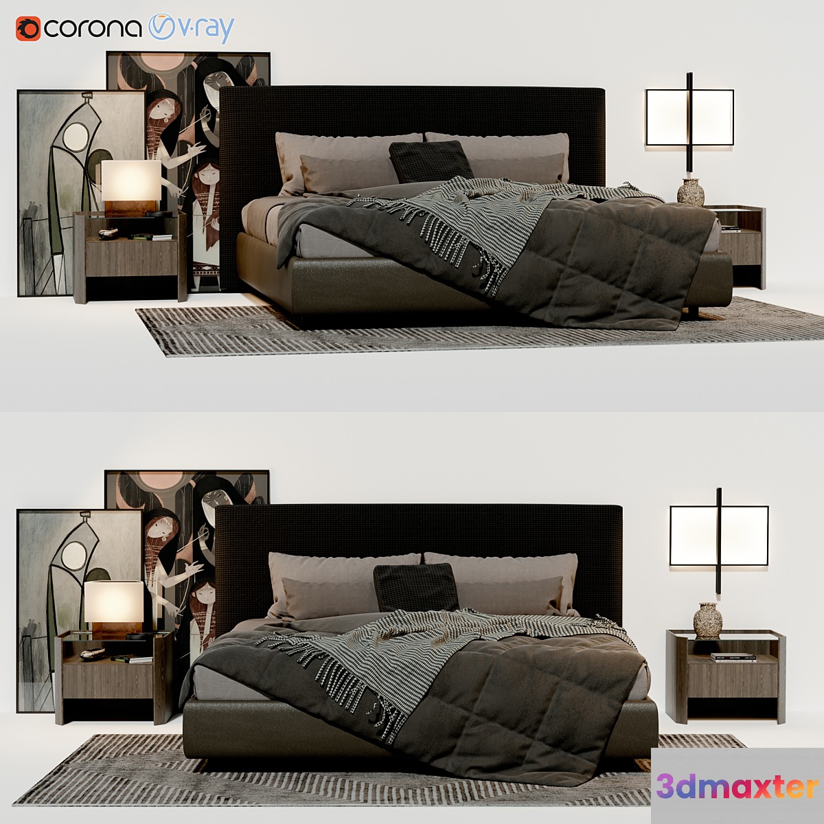 Poliform Bruce Bed 3D Max