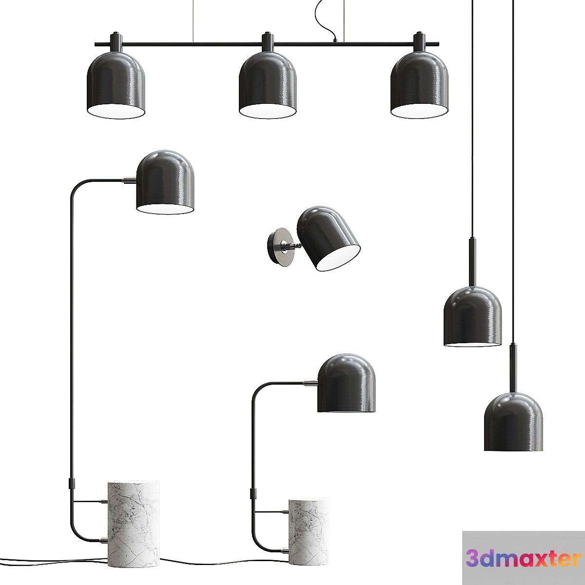 Luca Lamp Collection - 5 types 3D Max