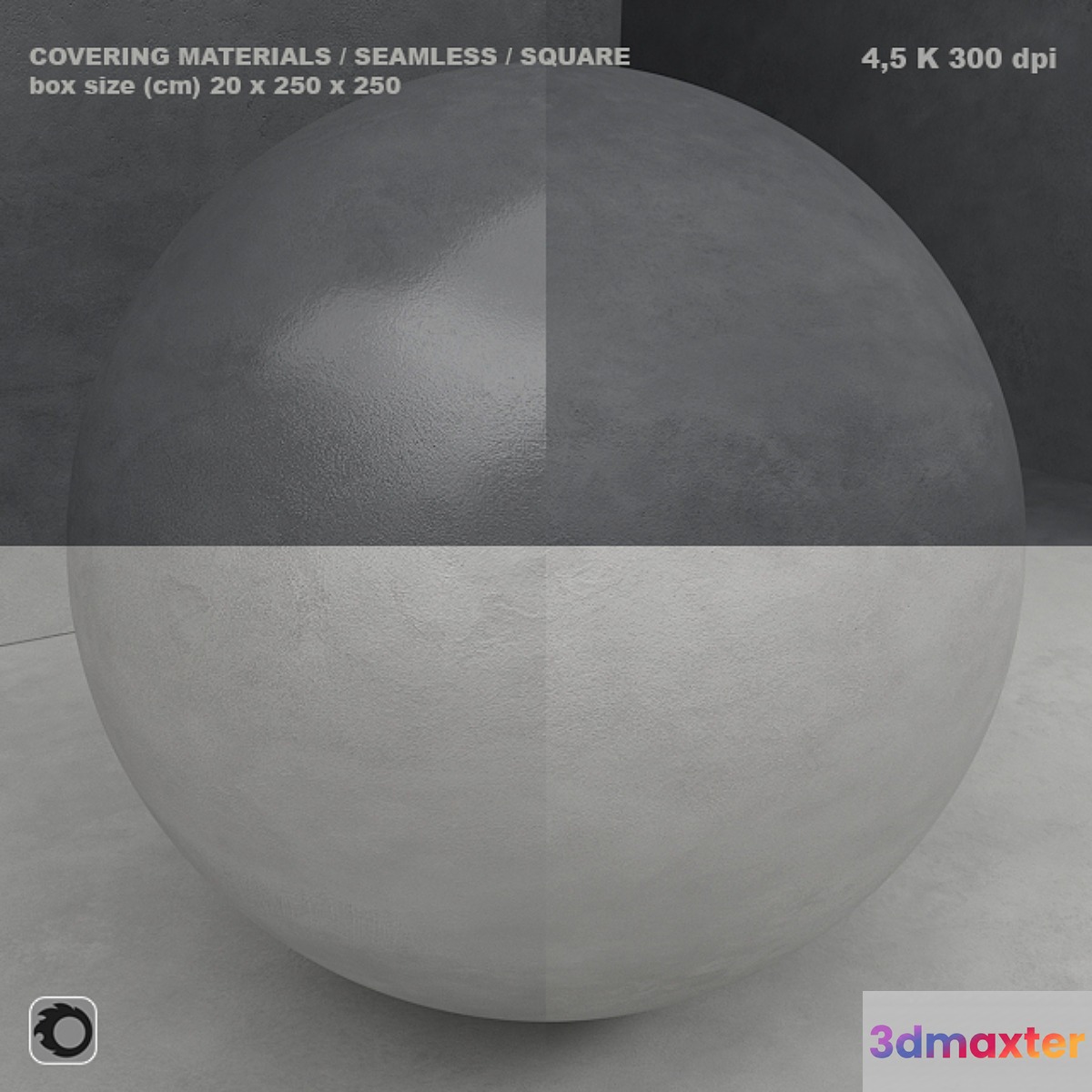 Material (seamless) - microconcrete concrete plaster set 80 3D Max
