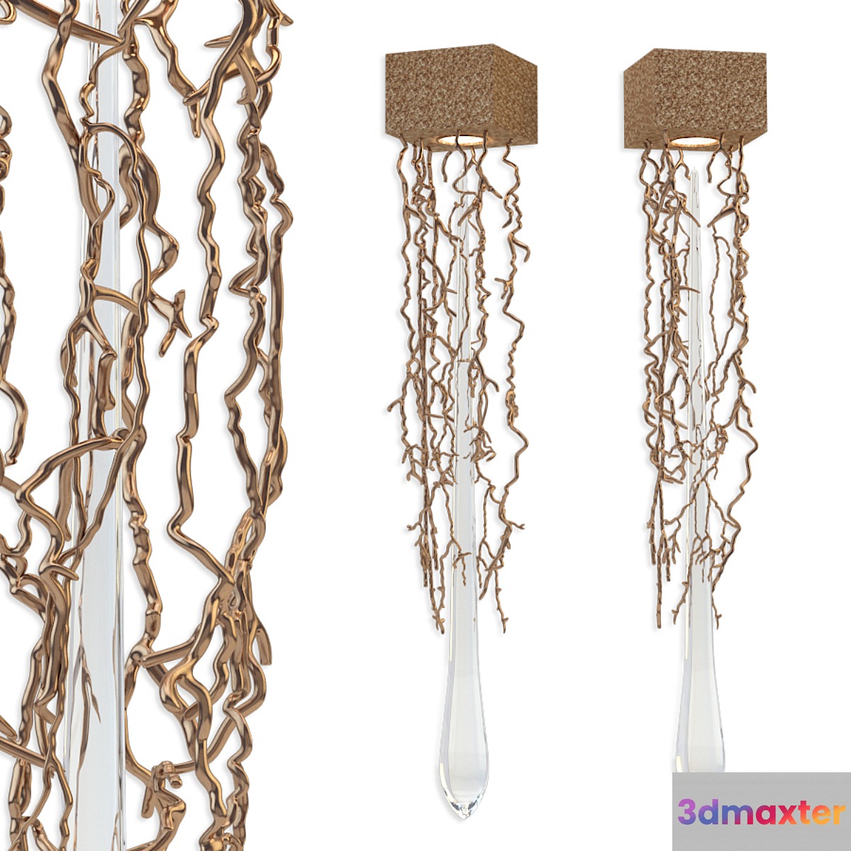Liquid Wall lamp Serip 3D Max