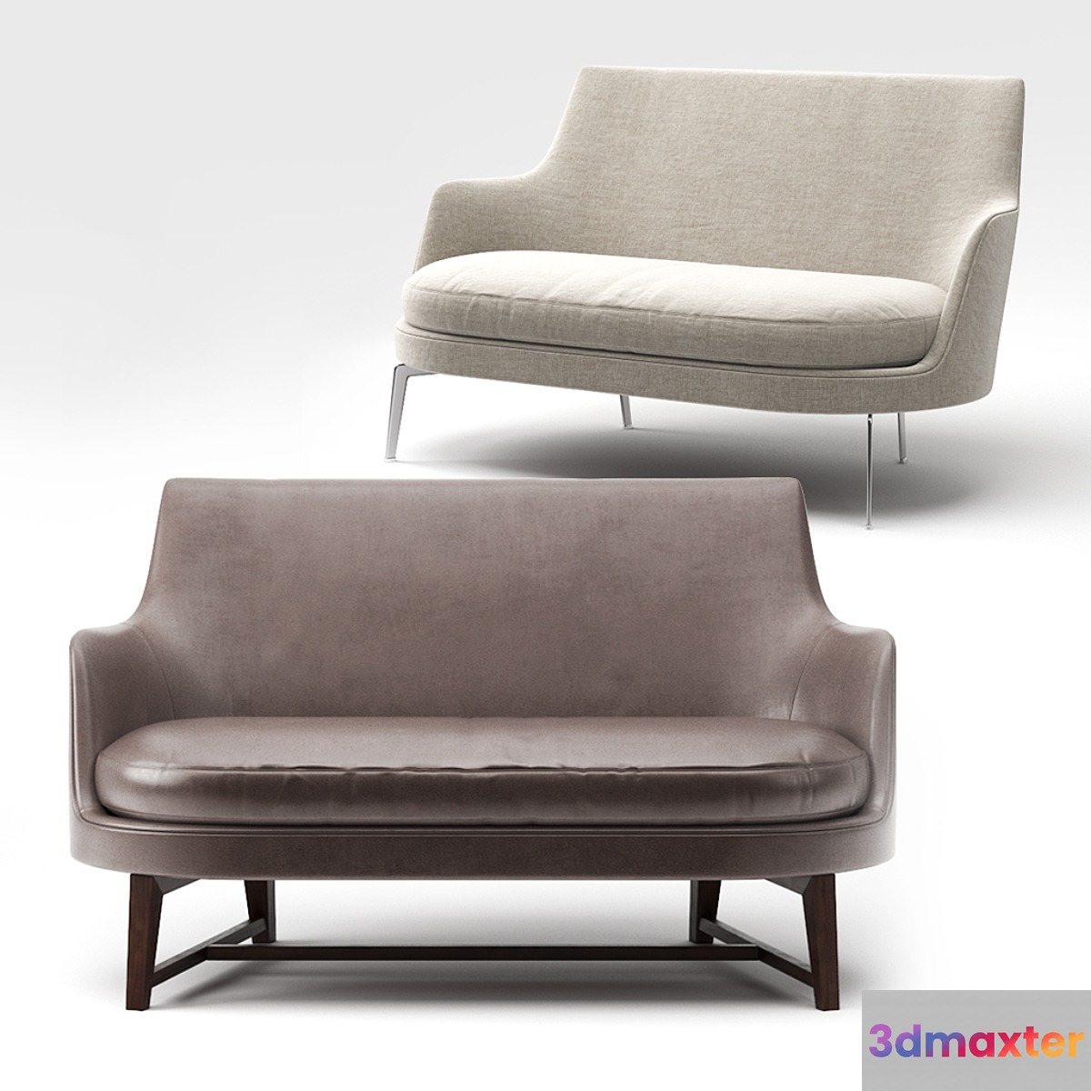 Flexform Guscio Sofa 3D Max