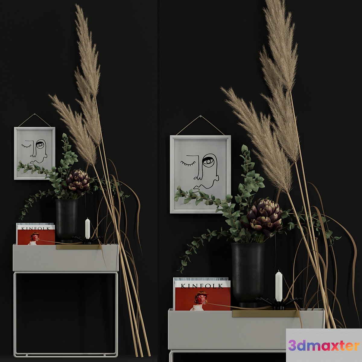 Decor with dry flowers 2