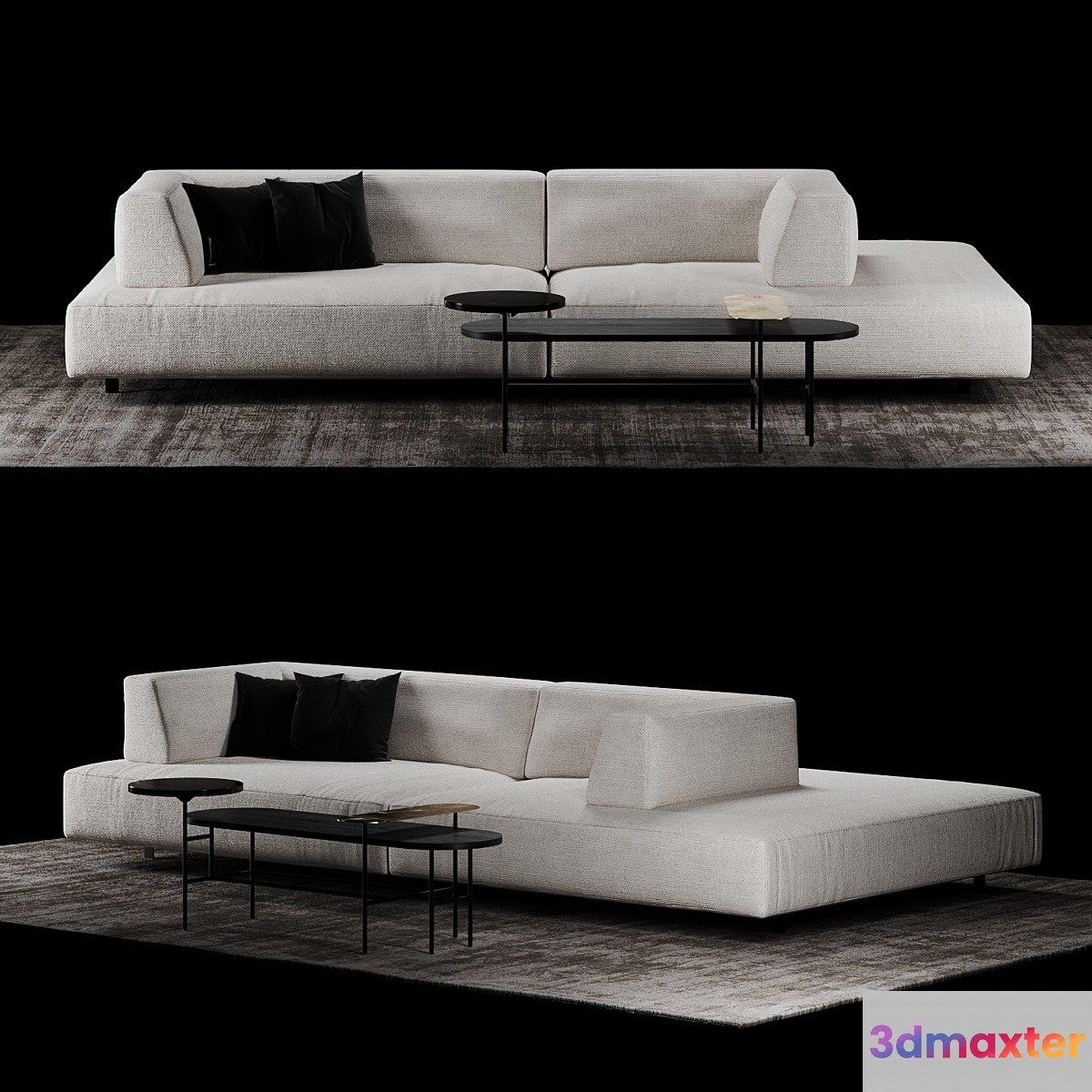 Living Divani Metro 2 Sofa 3D Max