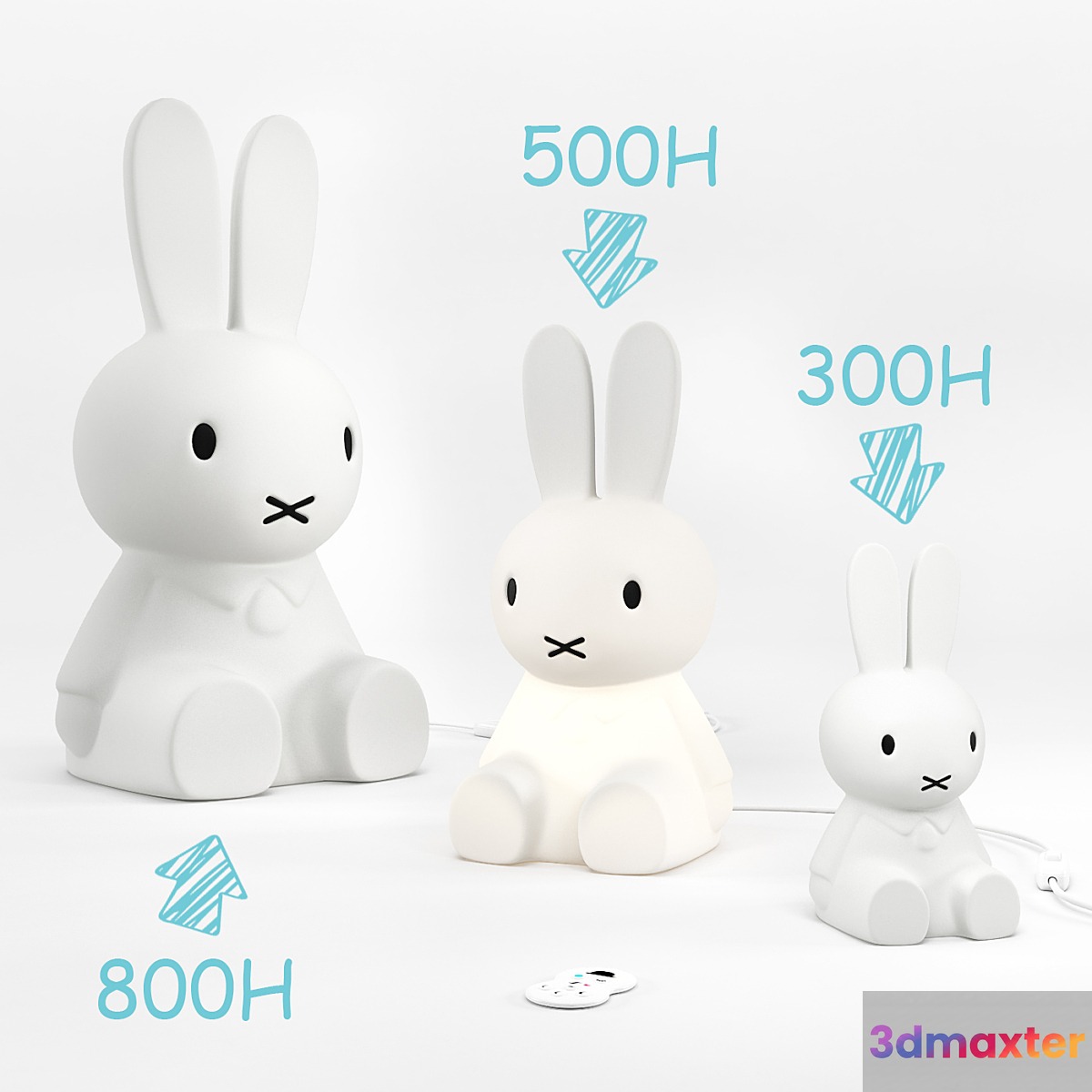 Miffy lamp 3D Max