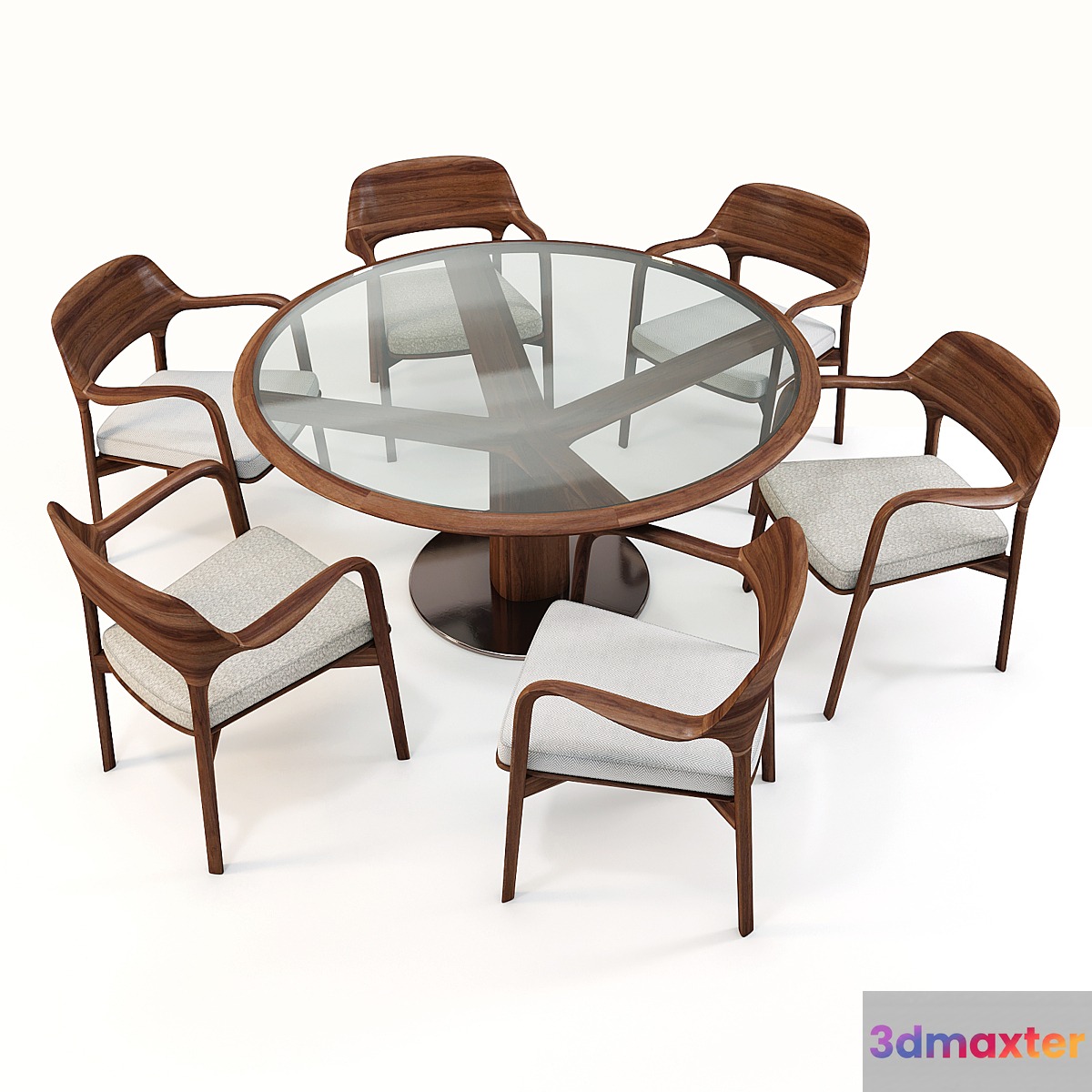 Daining Table Porada - Trunk and ArmChair Porada - Ella