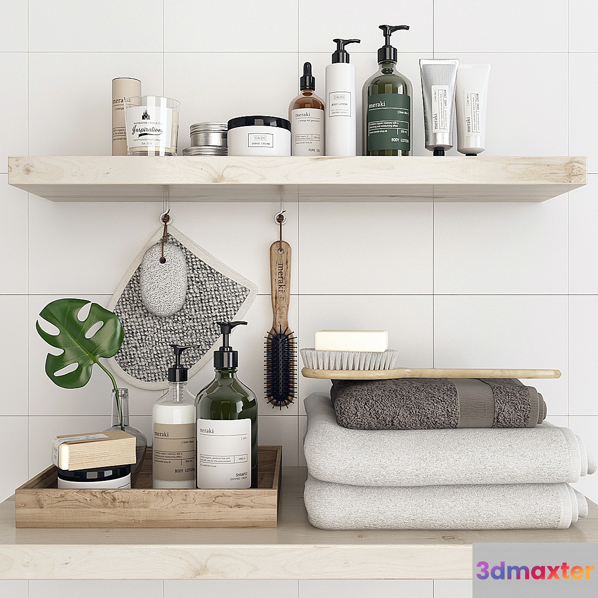 Bathroom decor - No.6 3D Max