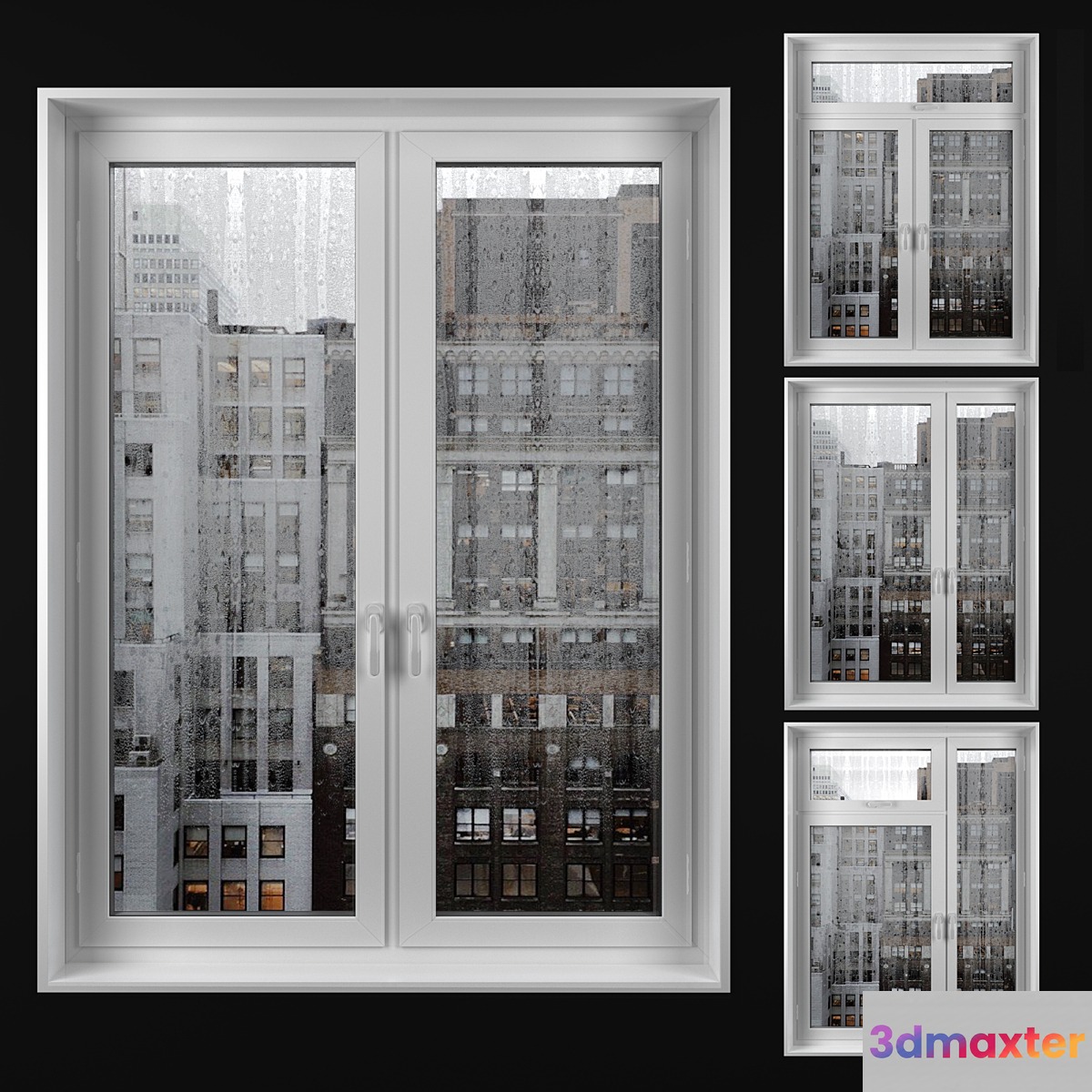 Misted windows 3D Max