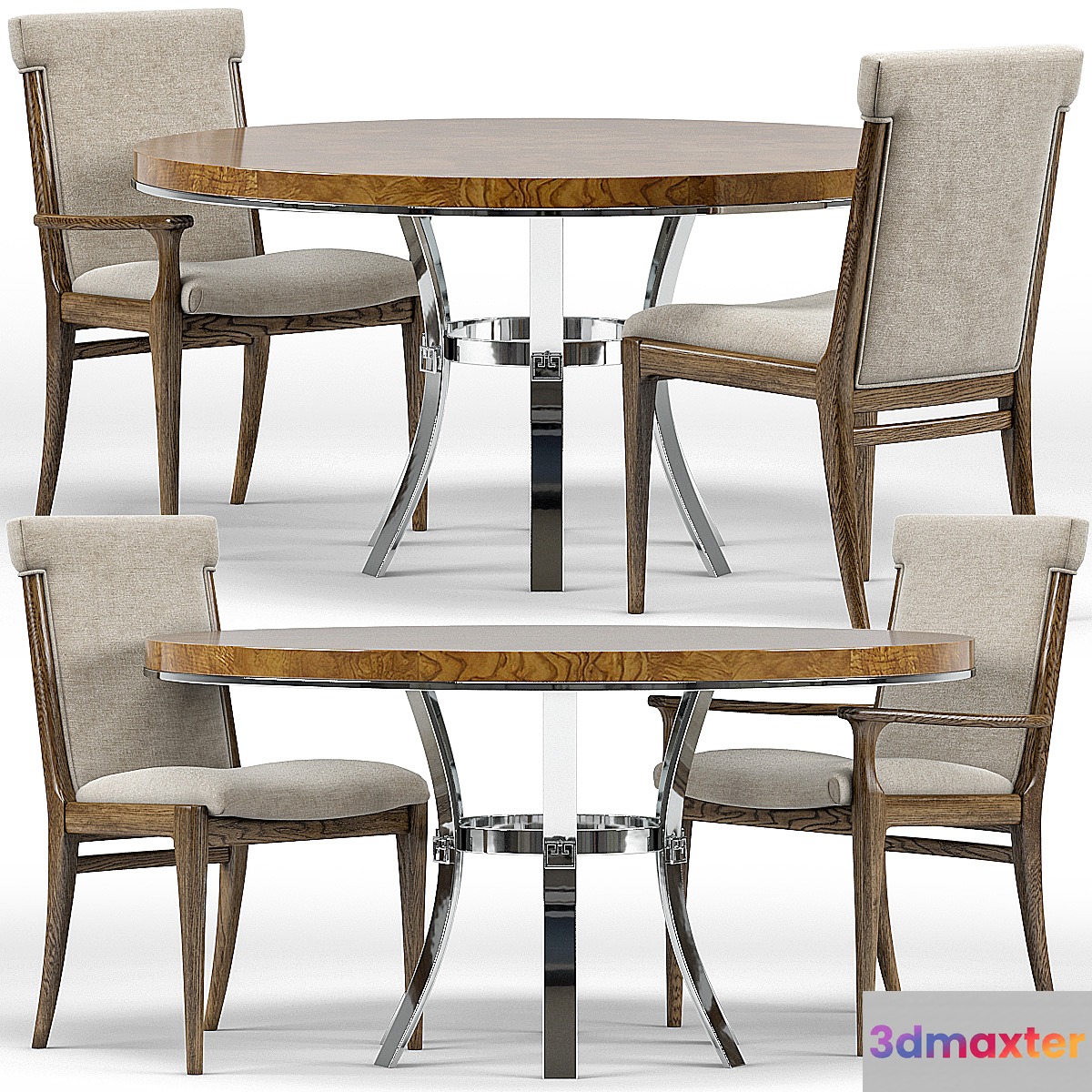 Westwood Chairs Bernhardt Soho Round Dining Table 3D Max