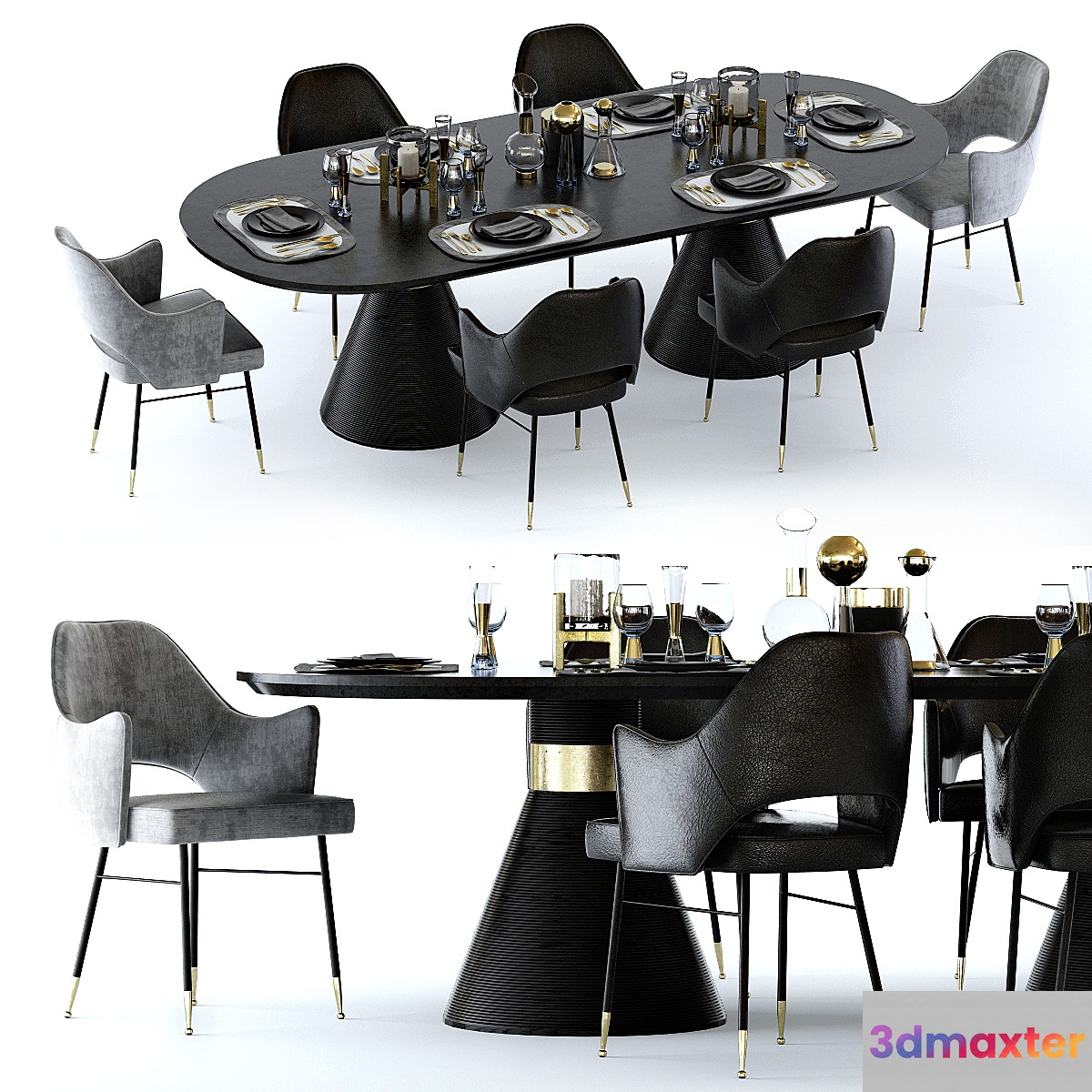 Kelly Wearstler Miramar Table and Rigby Chair - No.3